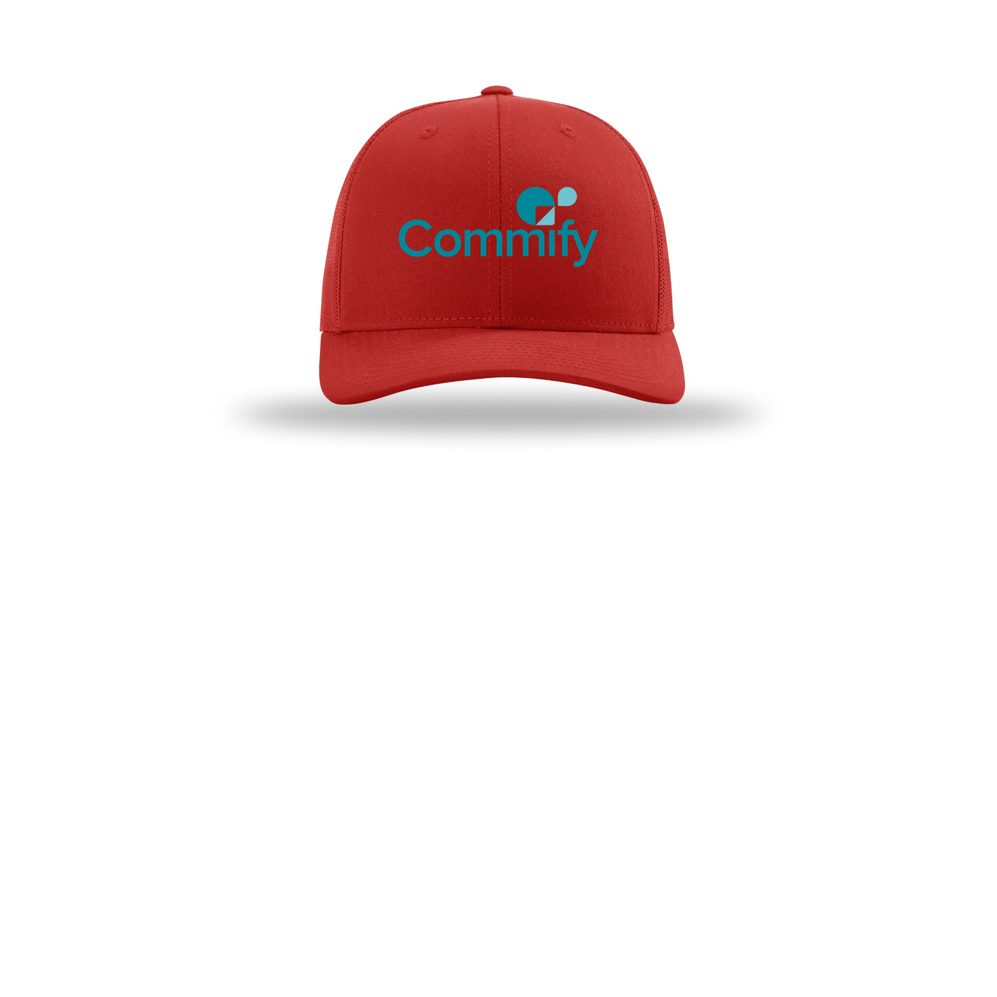 commify-richardson-trucker-cap-embroidery-capfront-R112-red-flat-front