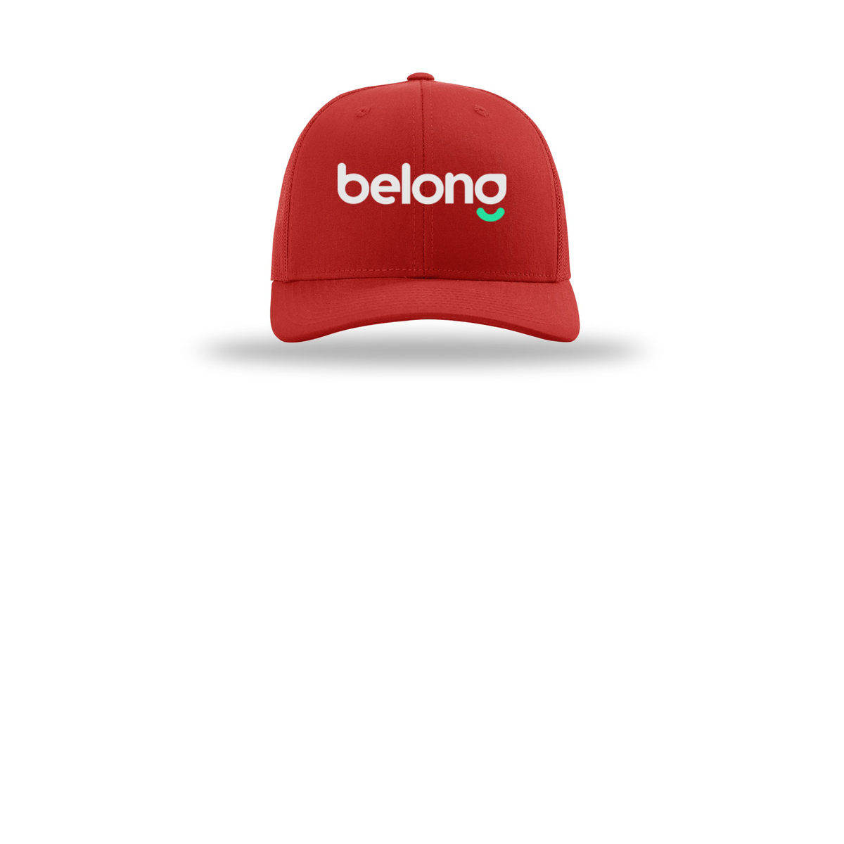 belonghome-richardson-trucker-cap-embroidery-capfront-R112-red-flat-front