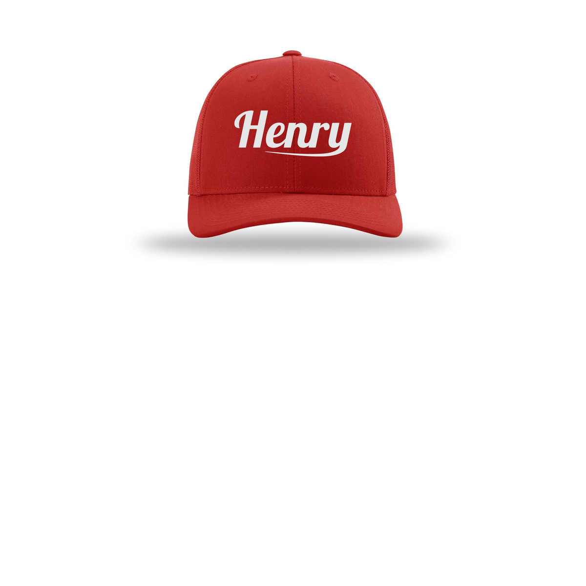 henrymeds-richardson-trucker-cap-embroidery-capfront-R112-red-flat-front
