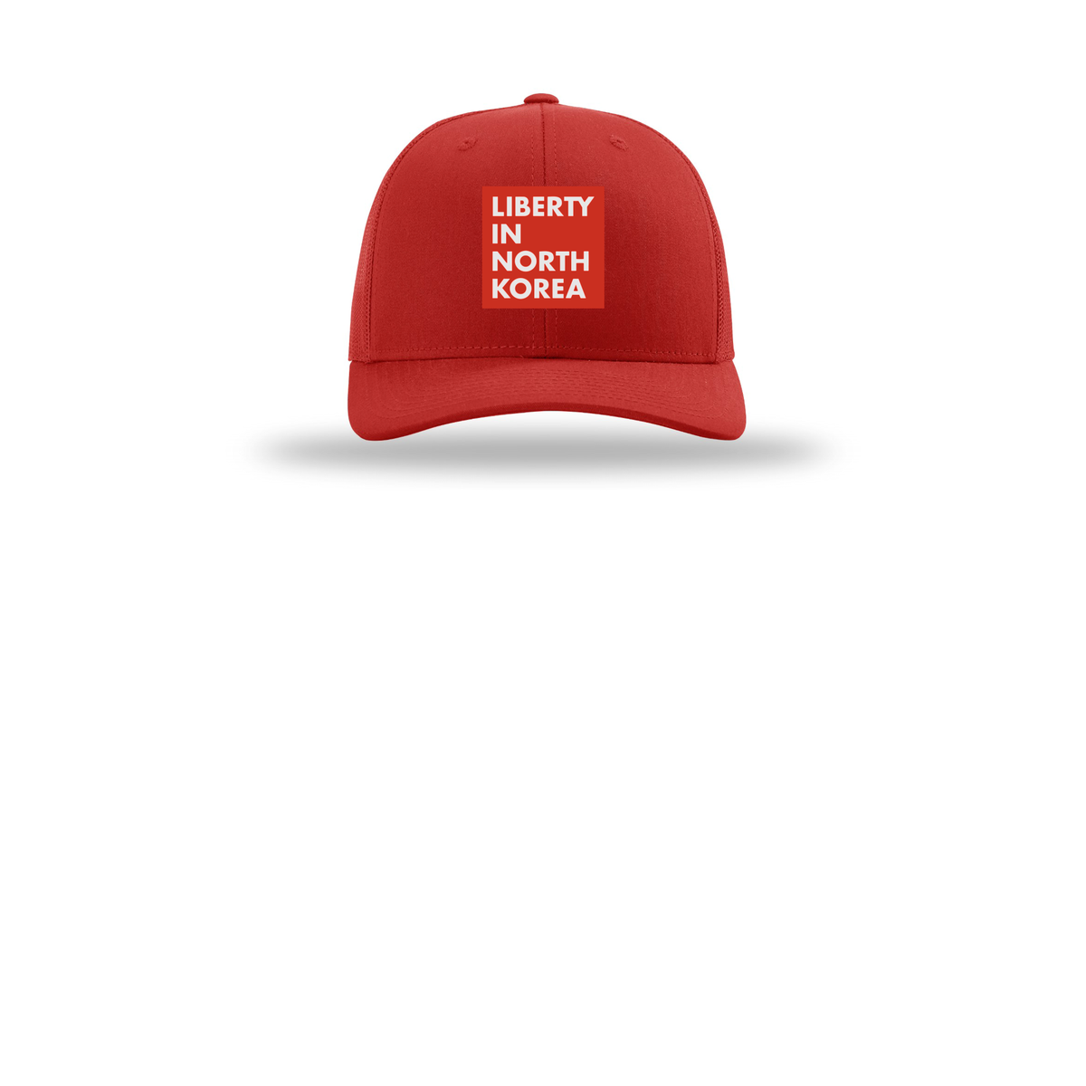 libertyinnorthkorea-richardson-trucker-cap-embroidery-capfront-R112-red-flat-front