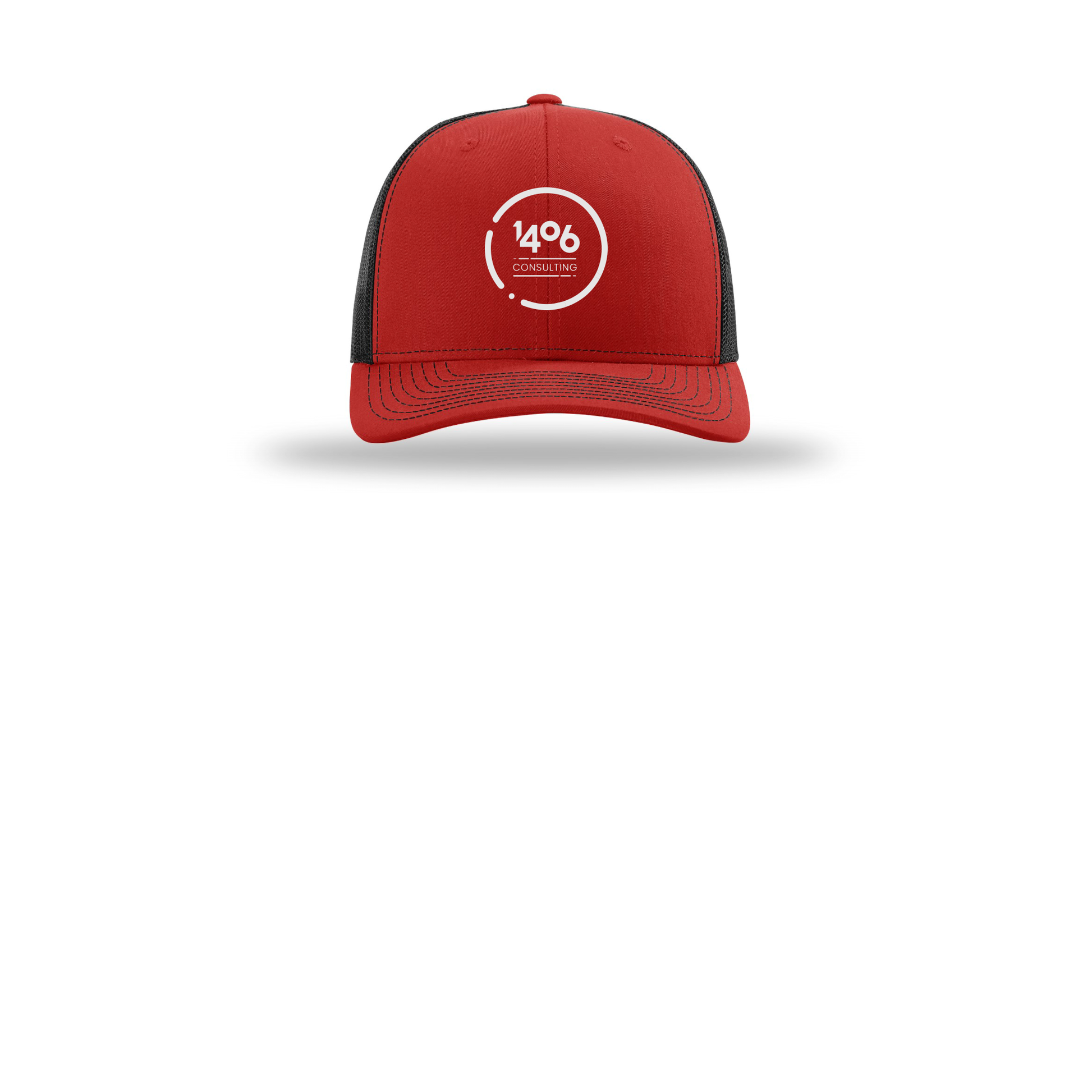 1406consulting-richardson-trucker-cap-embroidery-capfront-R112-redblack-flat-front