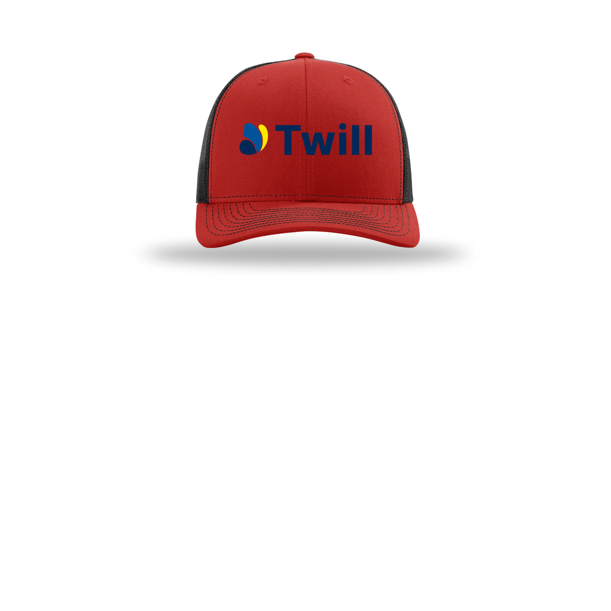 withtwill-richardson-trucker-cap-embroidery-capfront-R112-redblack-flat-front