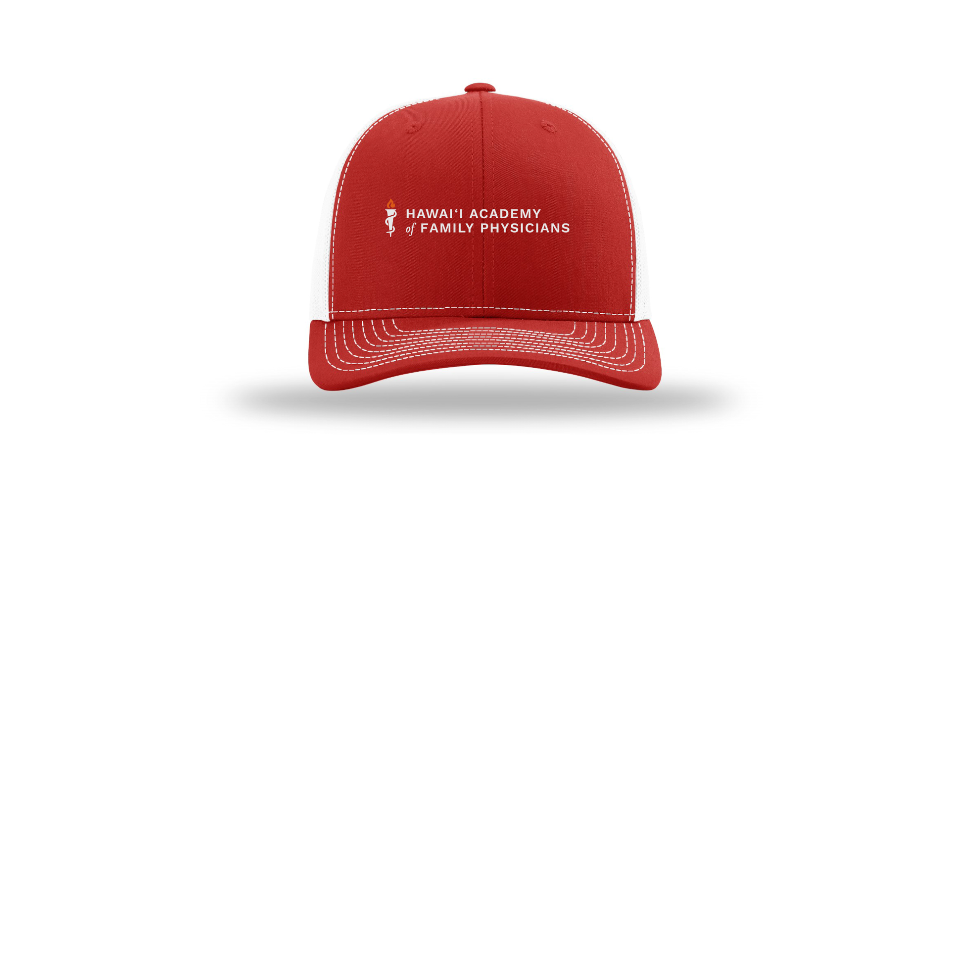 hafp-richardson-trucker-cap-embroidery-capfront-R112-redwhite-flat-front