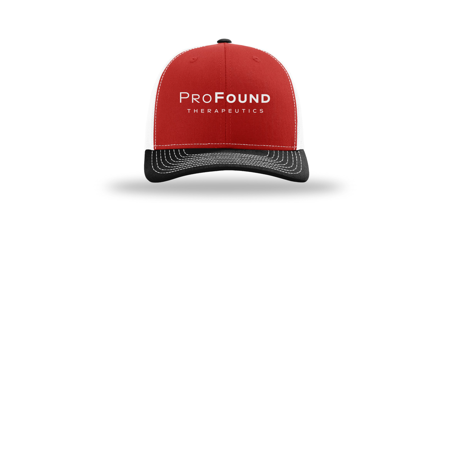 profoundtx-richardson-trucker-cap-embroidery-capfront-R112-redwhiteblack-flat-front