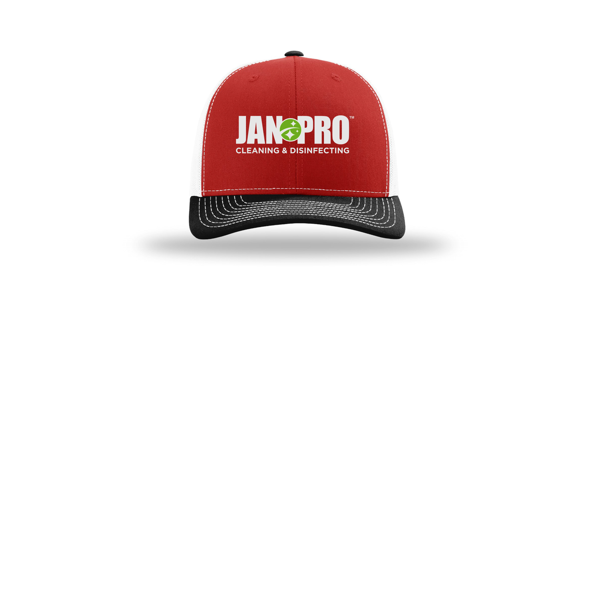 jan-pro-richardson-trucker-cap-embroidery-capfront-R112-redwhiteblack-flat-front