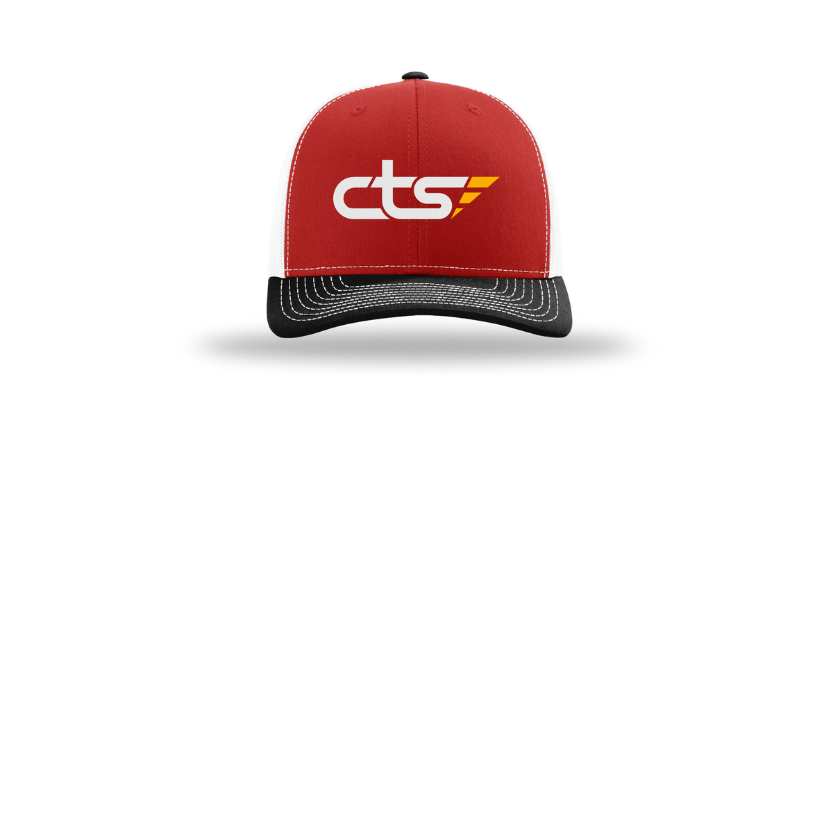 cts1-richardson-trucker-cap-embroidery-capfront-R112-redwhiteblack-flat-front