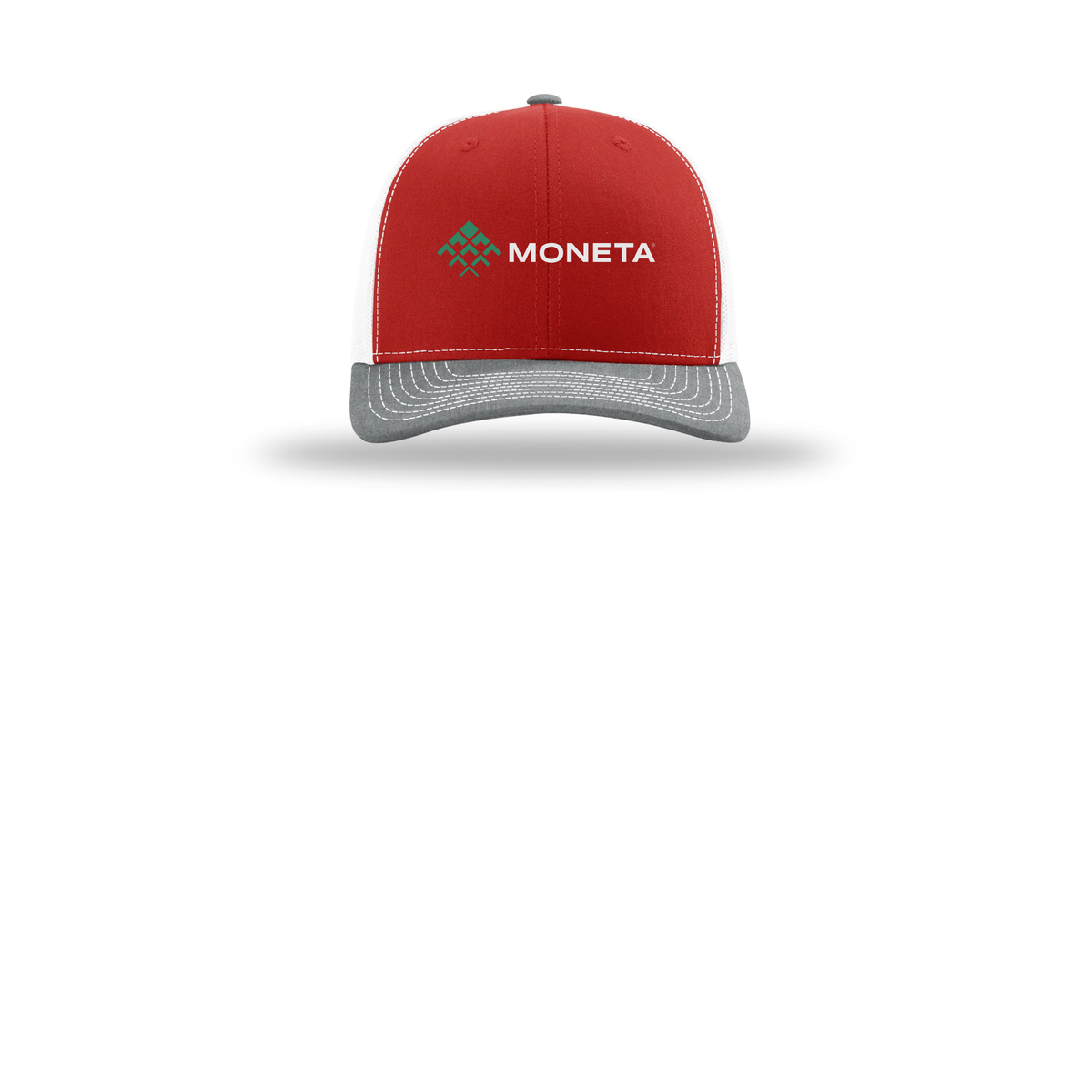 monetagroup-richardson-trucker-cap-embroidery-capfront-R112-redwhiteheathergrey-flat-front