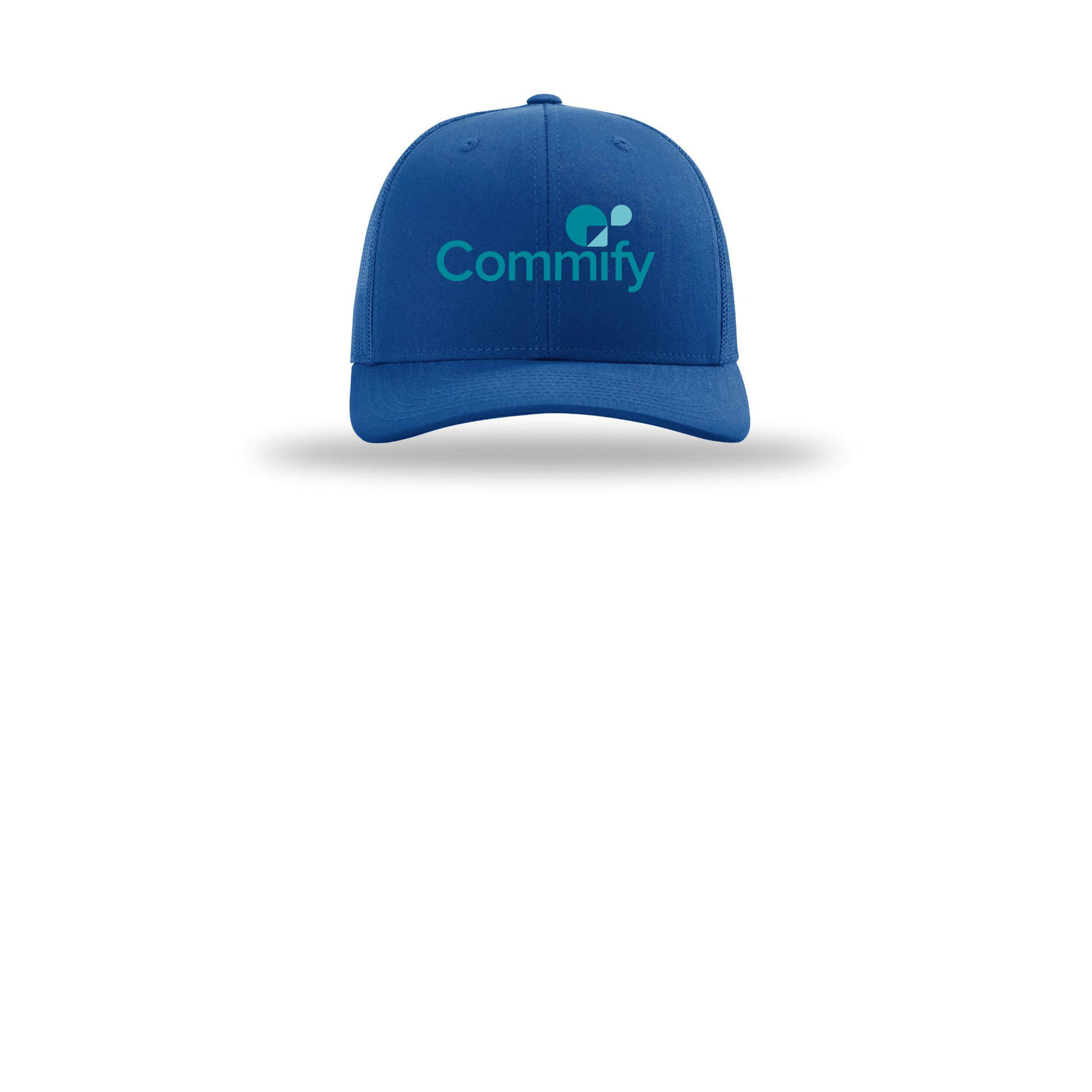 commify-richardson-trucker-cap-embroidery-capfront-R112-royal-flat-front