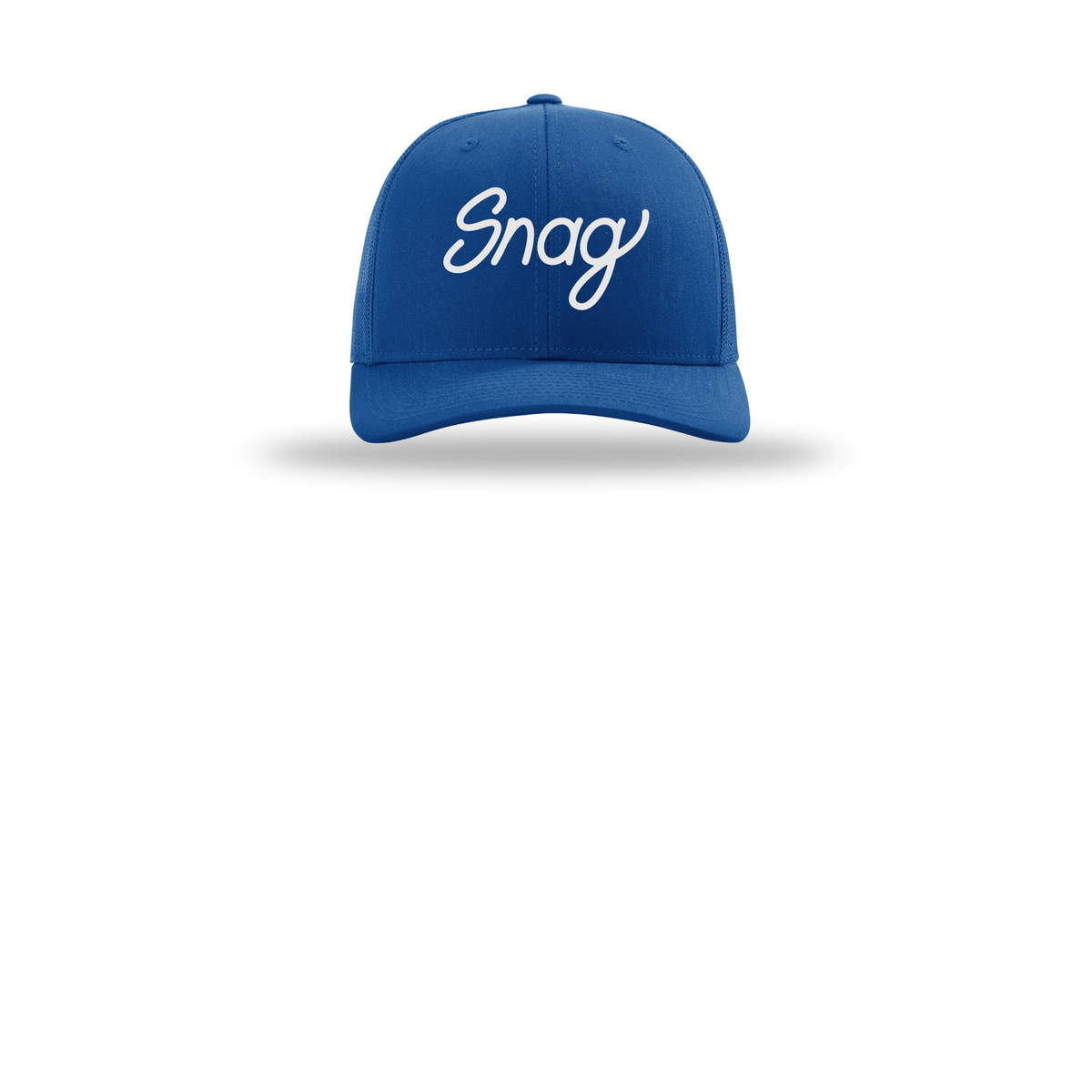 snagdelivery-richardson-trucker-cap-embroidery-capfront-R112-royal-flat-front