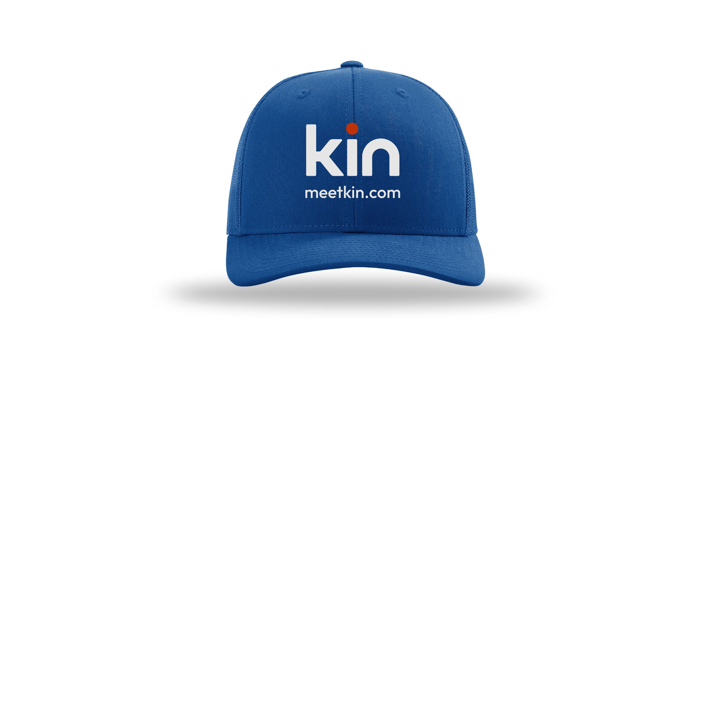 kin-richardson-trucker-cap-embroidery-capfront-R112-royal-flat-front