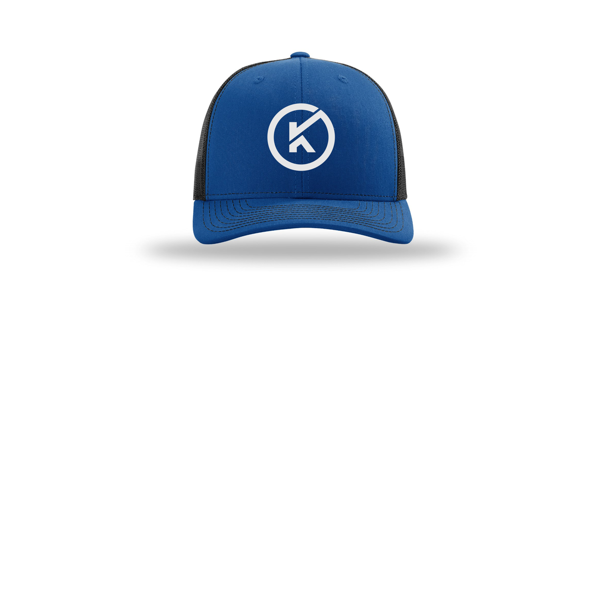 kitmanlabs-richardson-trucker-cap-embroidery-capfront-R112-royalblack-flat-front