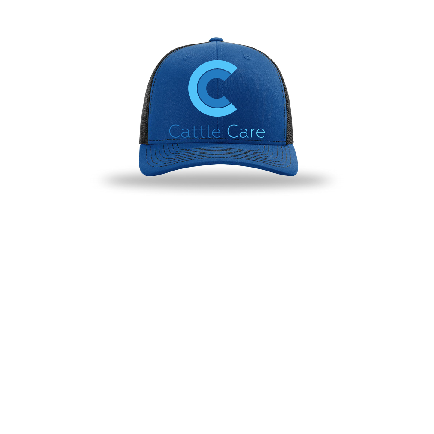cattle-care-richardson-trucker-cap-embroidery-capfront-R112-royalblack-flat-front