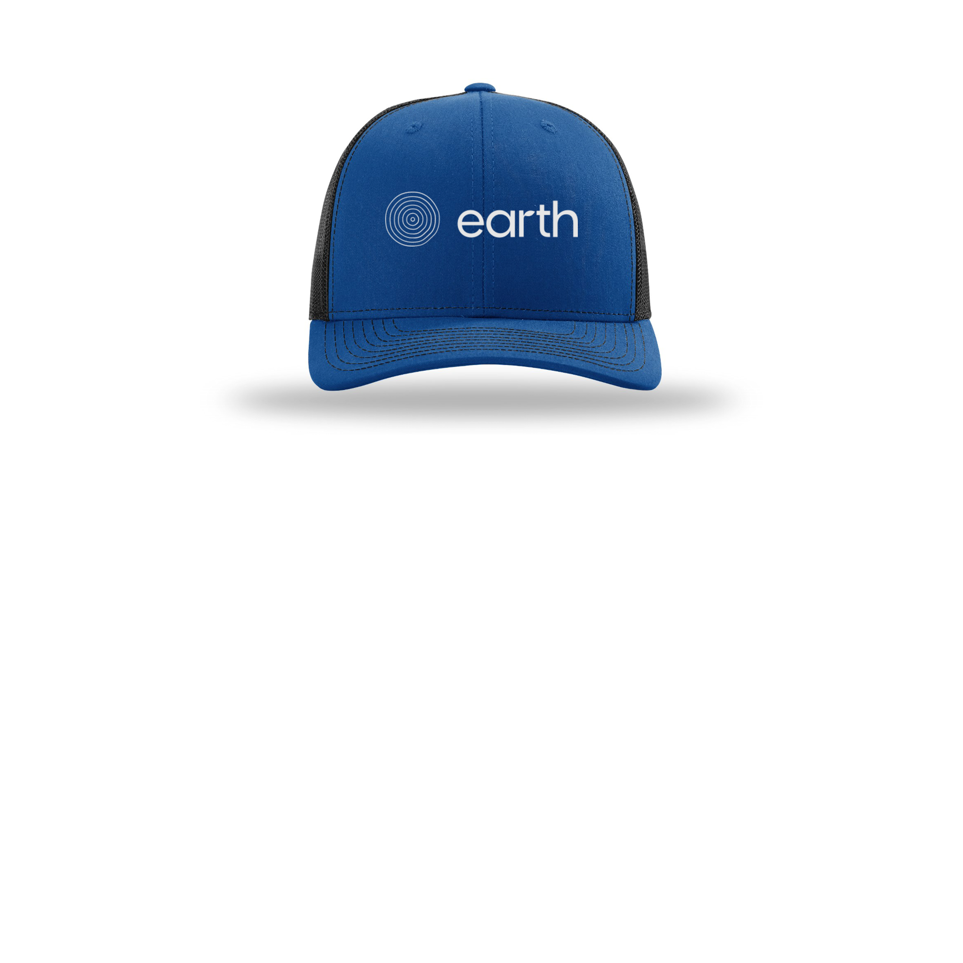 earthfuneral-richardson-trucker-cap-embroidery-capfront-R112-royalblack-flat-front