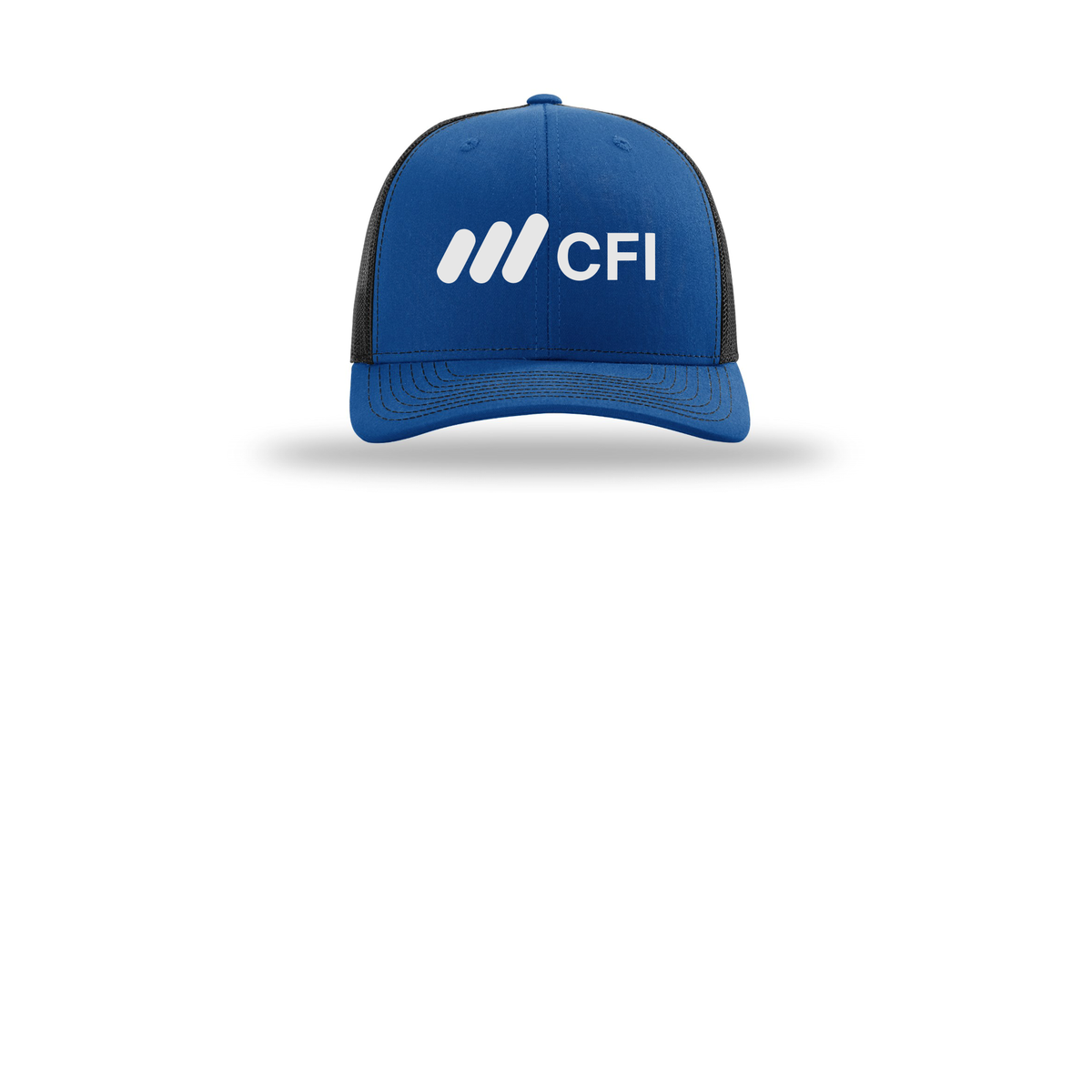 corporatefinanceinstitute-richardson-trucker-cap-embroidery-capfront-R112-royalblack-flat-front