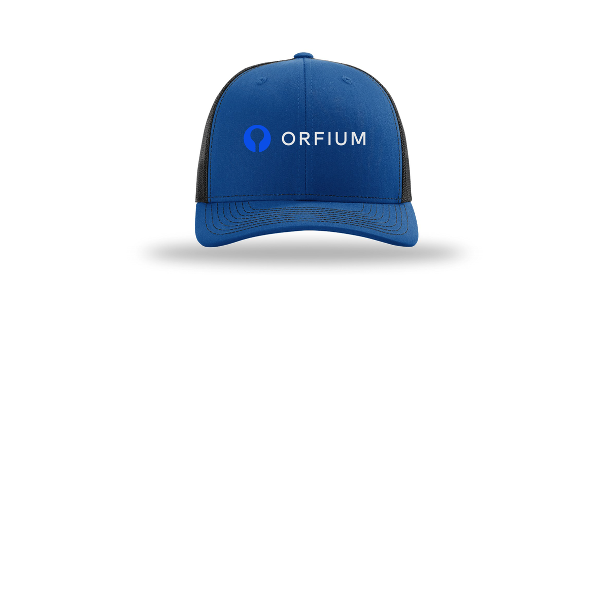 orfium-richardson-trucker-cap-embroidery-capfront-R112-royalblack-flat-front