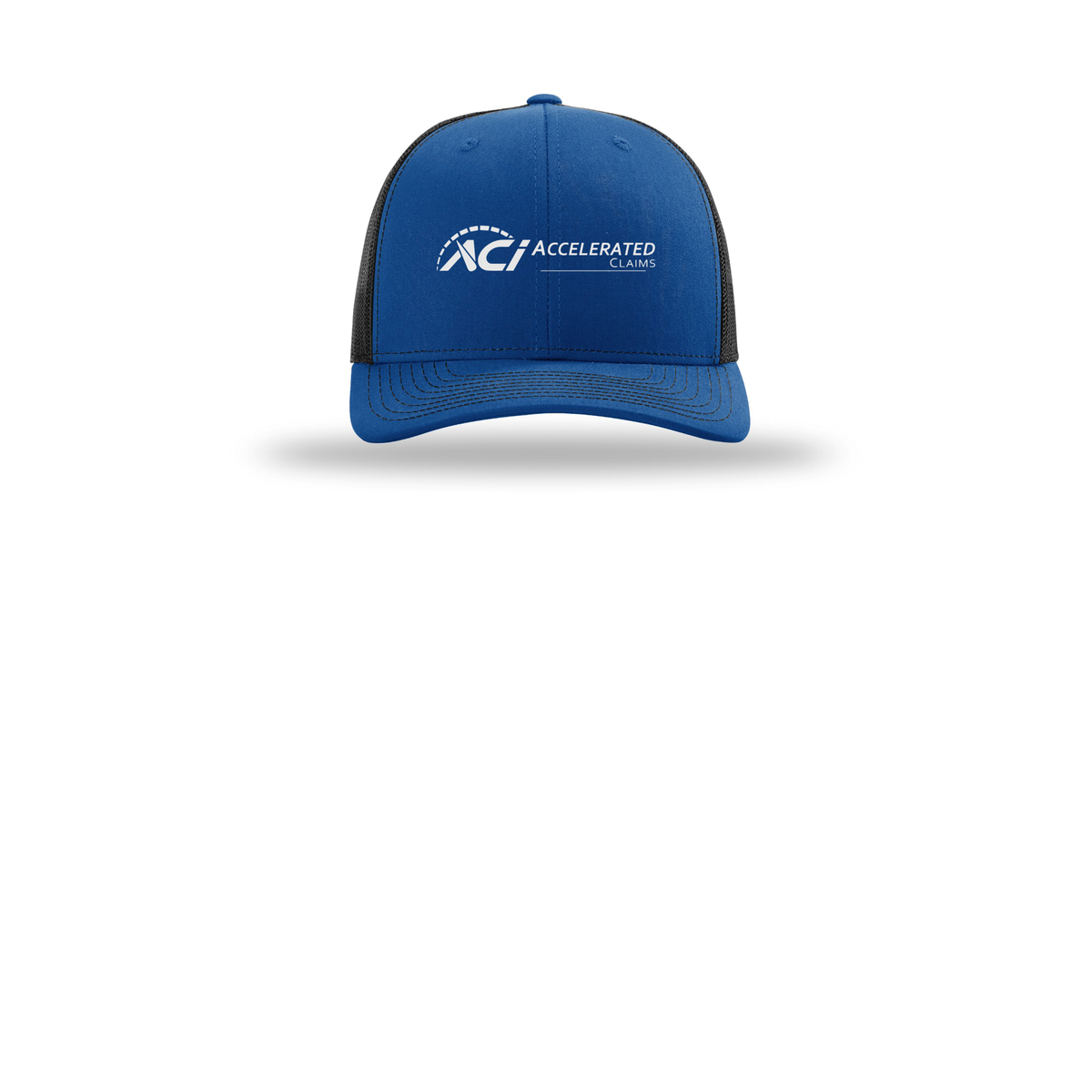 accelclaims-richardson-trucker-cap-embroidery-capfront-R112-royalblack-flat-front