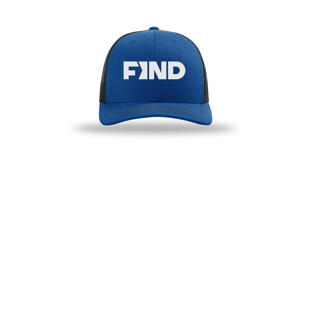 findrealestate-richardson-trucker-cap-embroidery-capfront-R112-royalblack-flat-front
