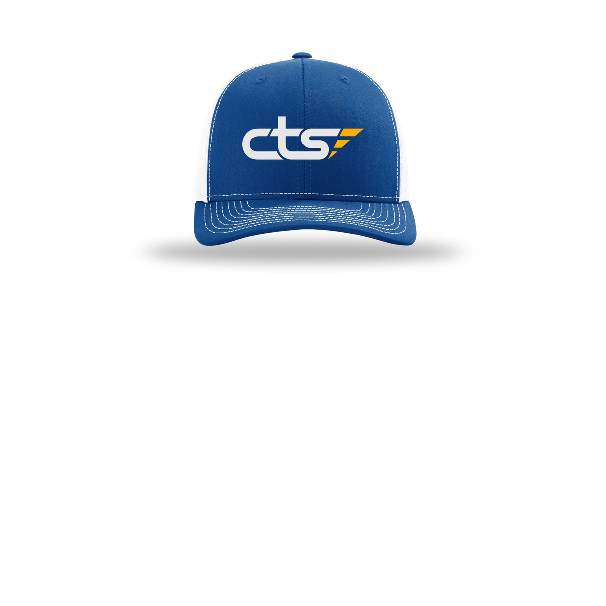 cts1-richardson-trucker-cap-embroidery-capfront-R112-royalwhite-flat-front