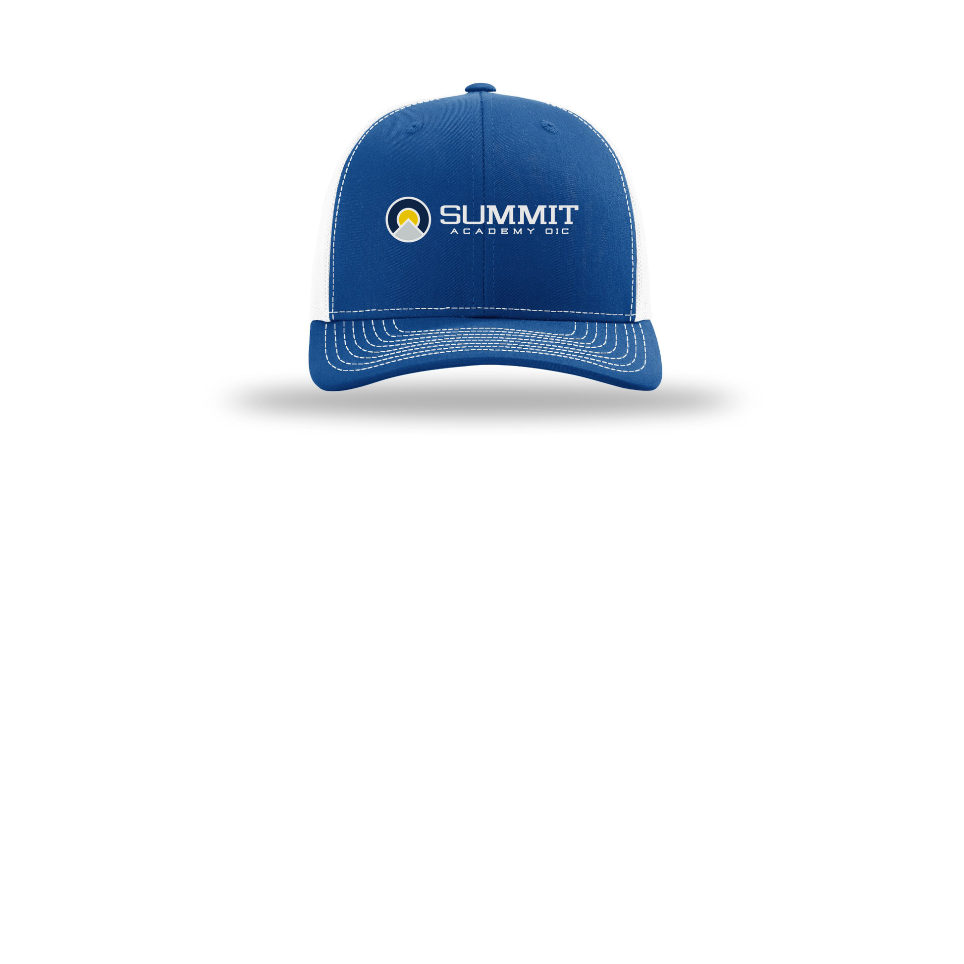 saoic-richardson-trucker-cap-embroidery-capfront-R112-royalwhite-flat-front