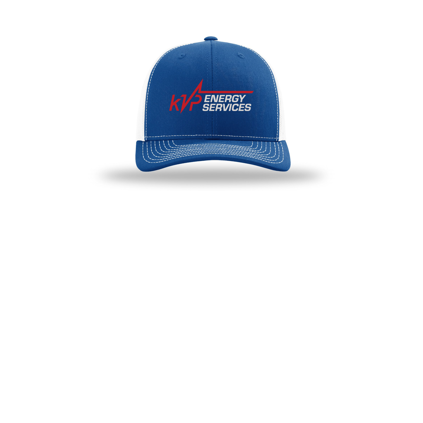 kvpenergy-richardson-trucker-cap-embroidery-capfront-R112-royalwhite-flat-front