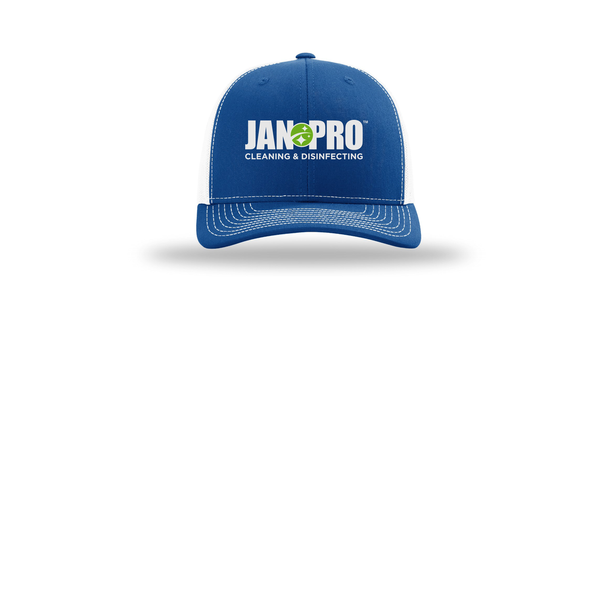 jan-pro-richardson-trucker-cap-embroidery-capfront-R112-royalwhite-flat-front
