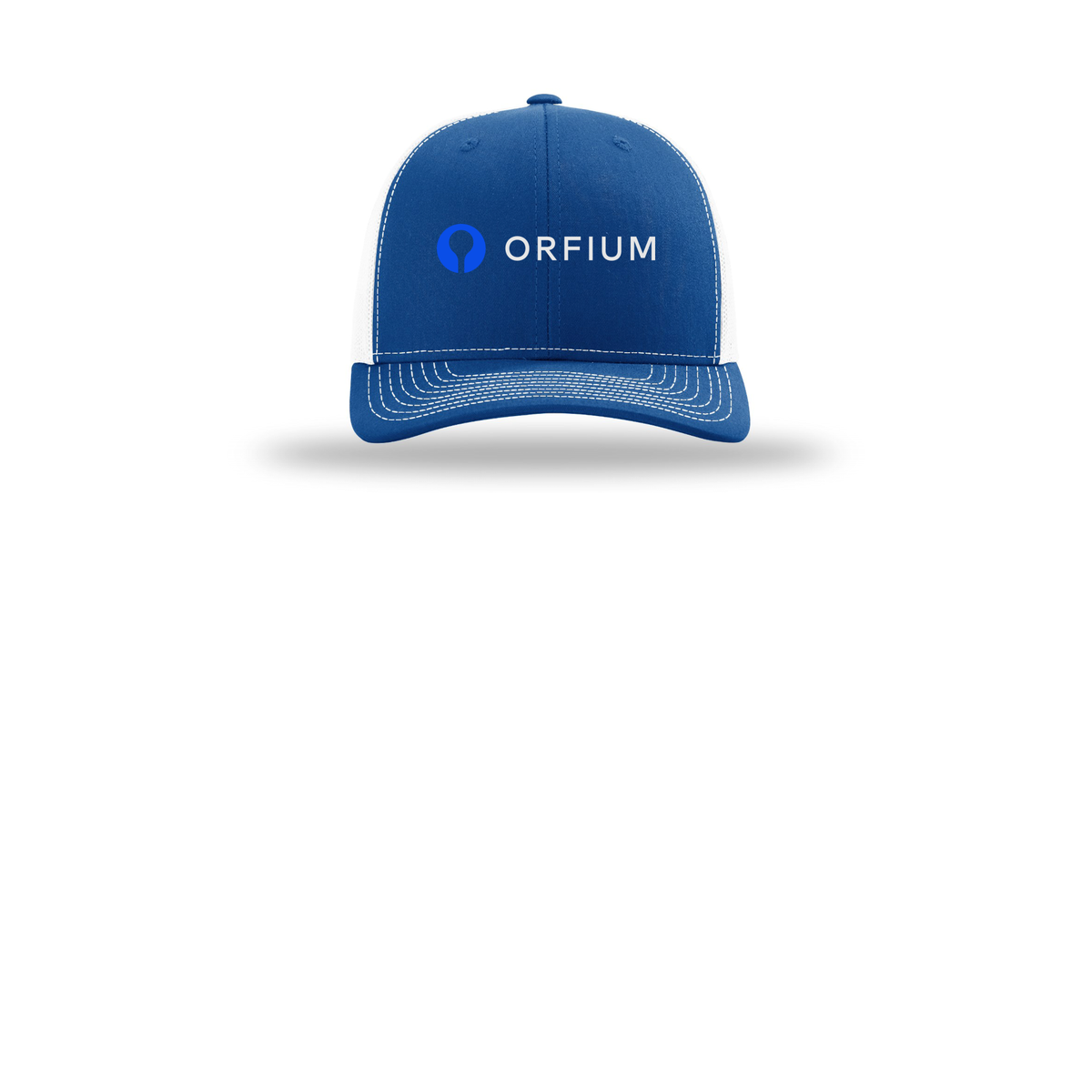 orfium-richardson-trucker-cap-embroidery-capfront-R112-royalwhite-flat-front