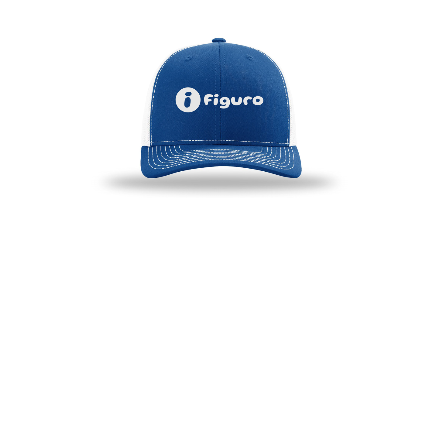 getfiguro-richardson-trucker-cap-embroidery-capfront-R112-royalwhite-flat-front