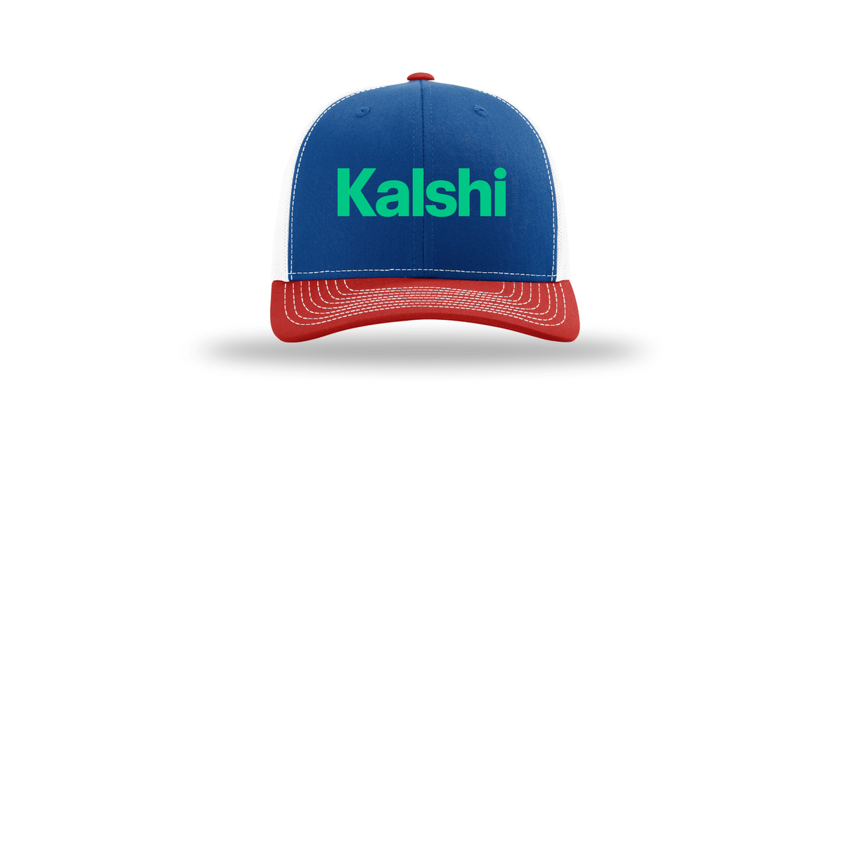 kalshi-richardson-trucker-cap-embroidery-capfront-R112-royalwhitered-flat-front