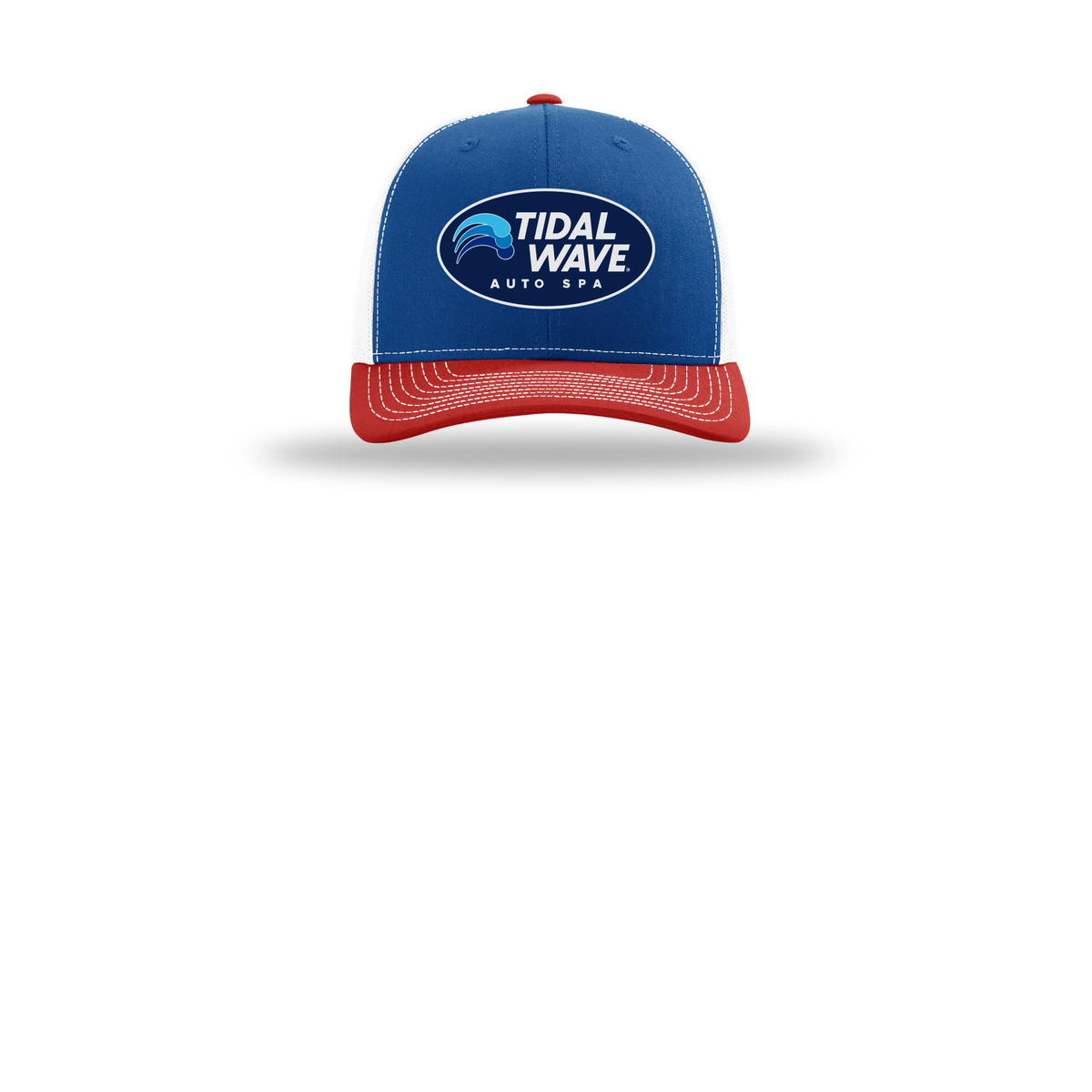 tidalwaveautospa-richardson-trucker-cap-embroidery-capfront-R112-royalwhitered-flat-front