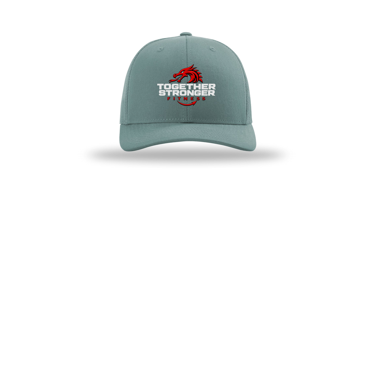 togetherstrongerfitness-richardson-trucker-cap-embroidery-capfront-R112-smokeblue-flat-front