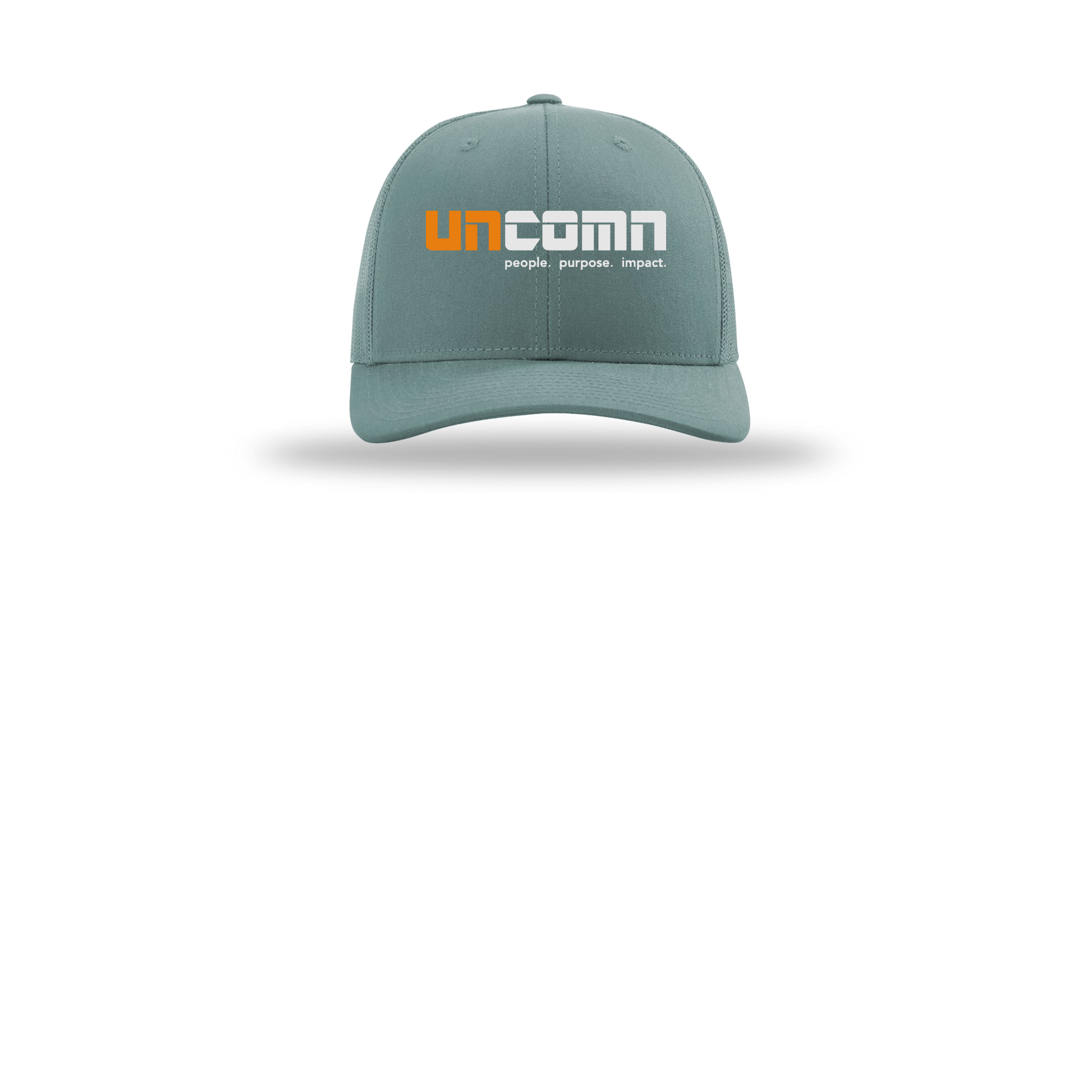 uncomn-richardson-trucker-cap-embroidery-capfront-R112-smokeblue-flat-front