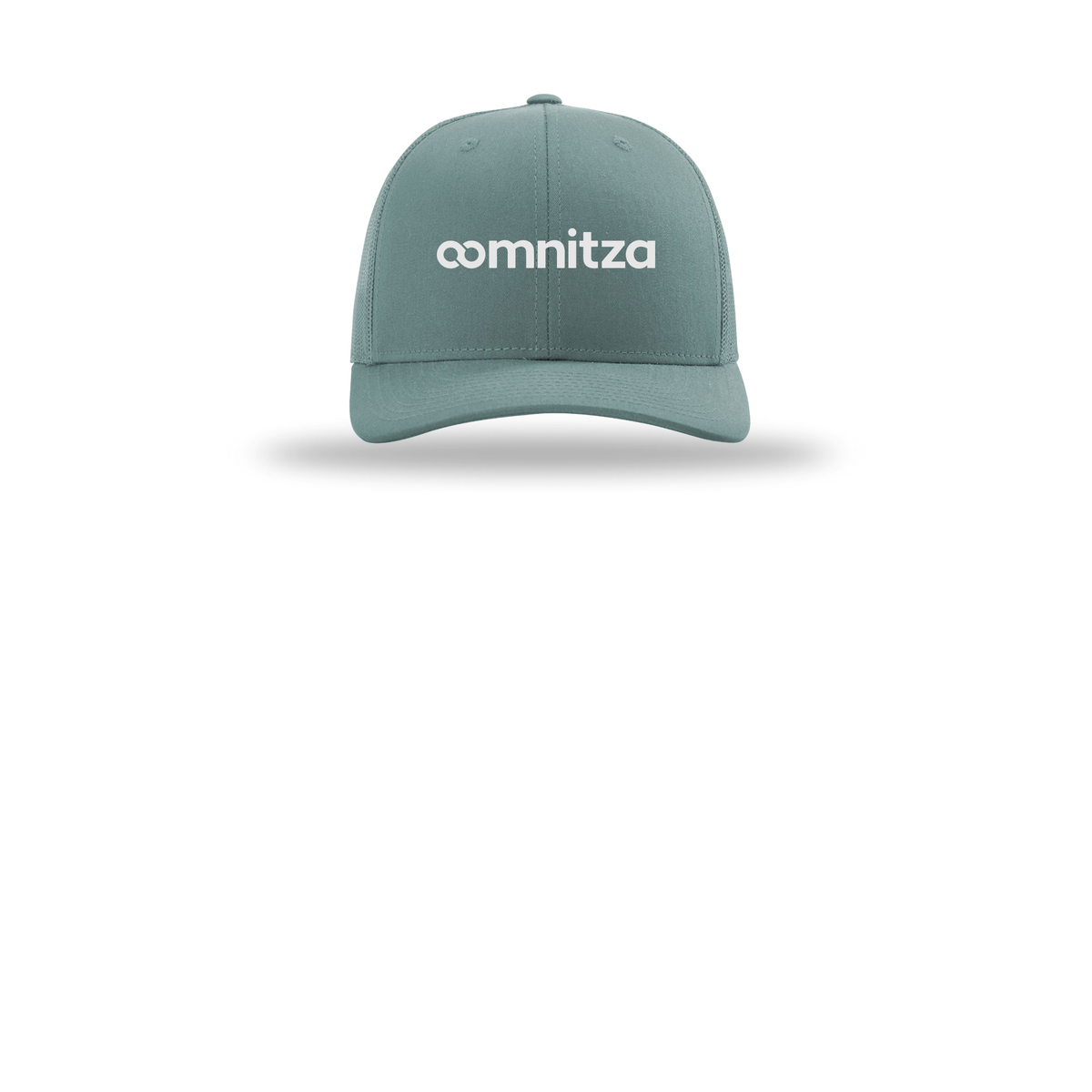 oomnitza-richardson-trucker-cap-embroidery-capfront-R112-smokeblue-flat-front
