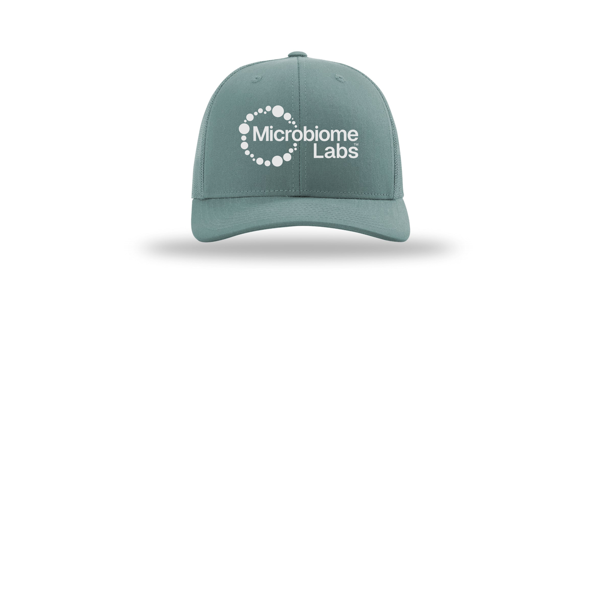 microbiomelabs-richardson-trucker-cap-embroidery-capfront-R112-smokeblue-flat-front
