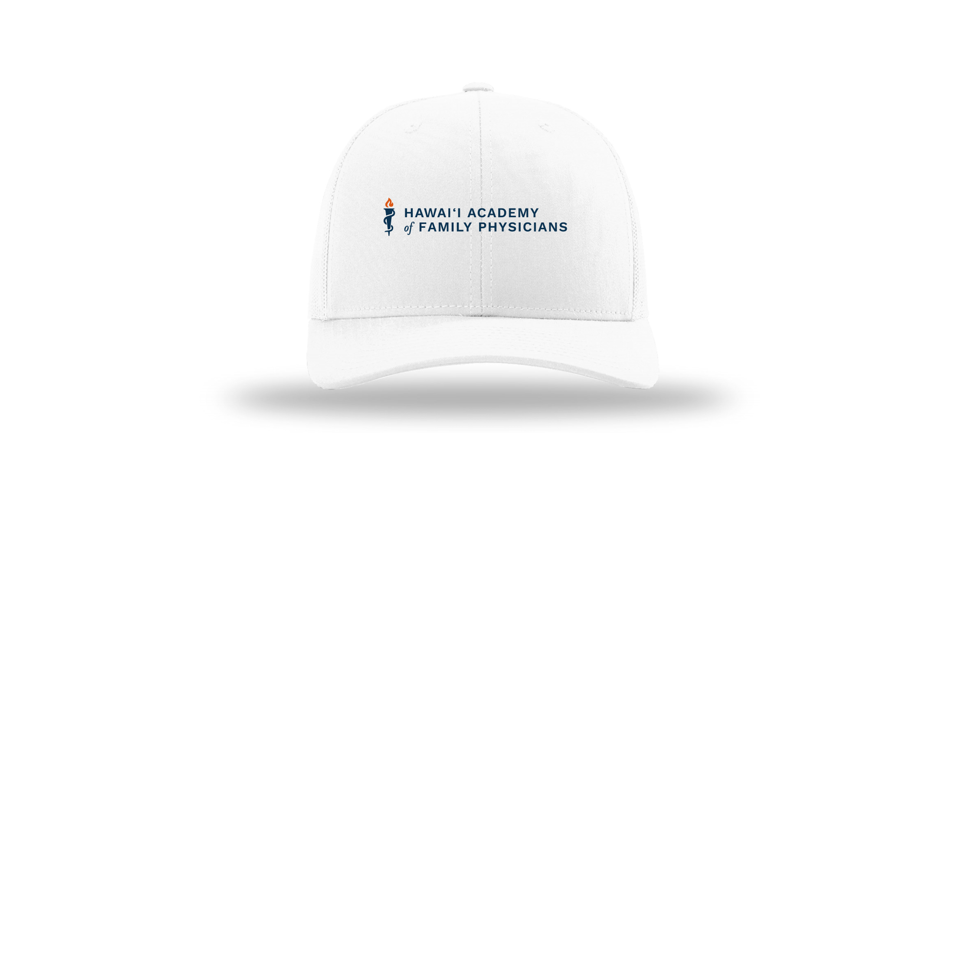 hafp-richardson-trucker-cap-embroidery-capfront-R112-white-flat-front