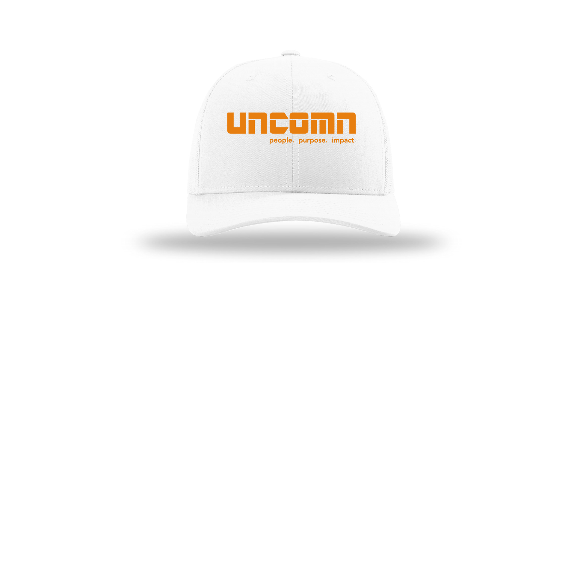 uncomn-richardson-trucker-cap-embroidery-capfront-R112-white-flat-front