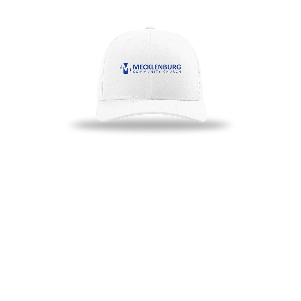 mecklenburg-richardson-trucker-cap-embroidery-capfront-R112-white-flat-front
