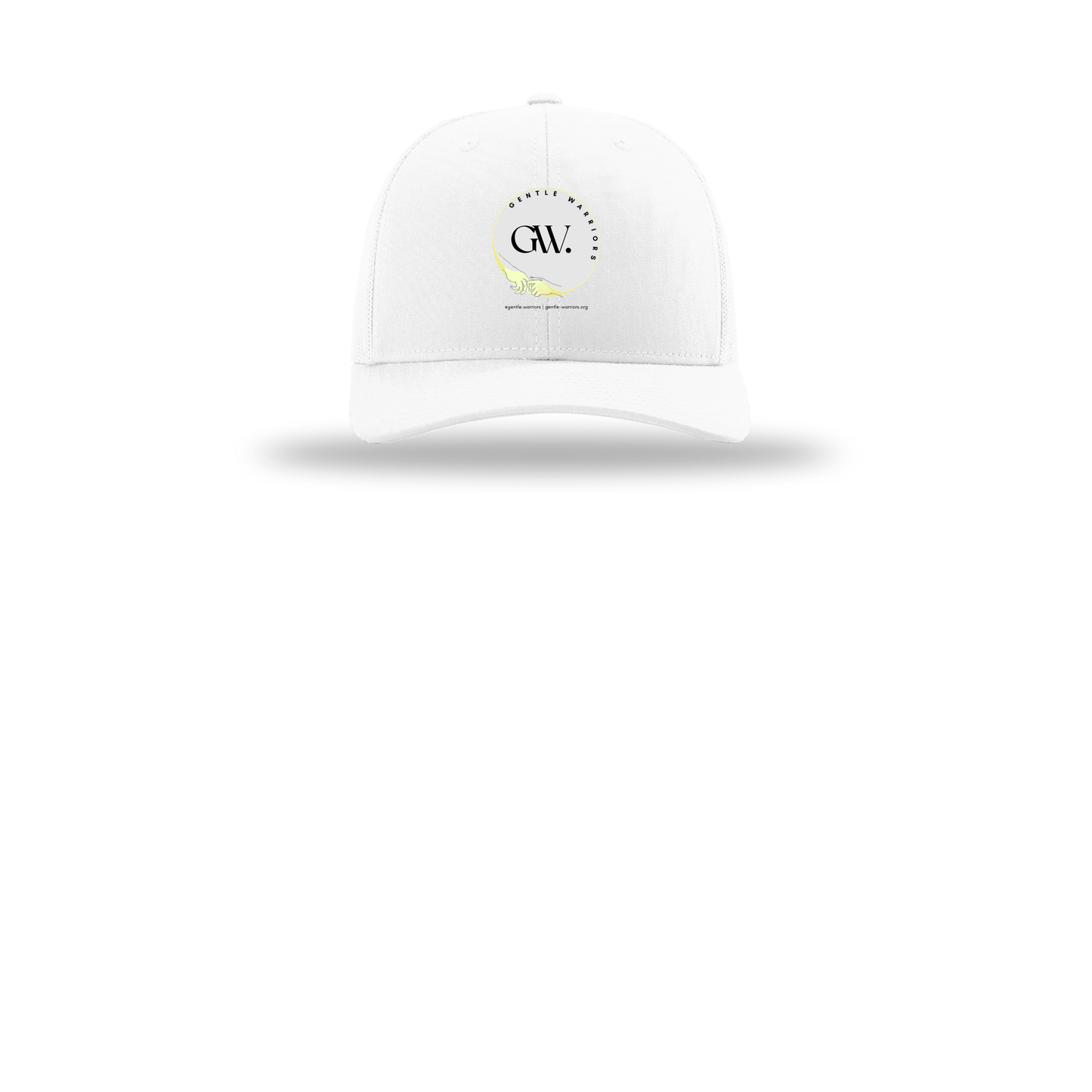 gentle-warriors-richardson-trucker-cap-embroidery-capfront-R112-white-flat-front