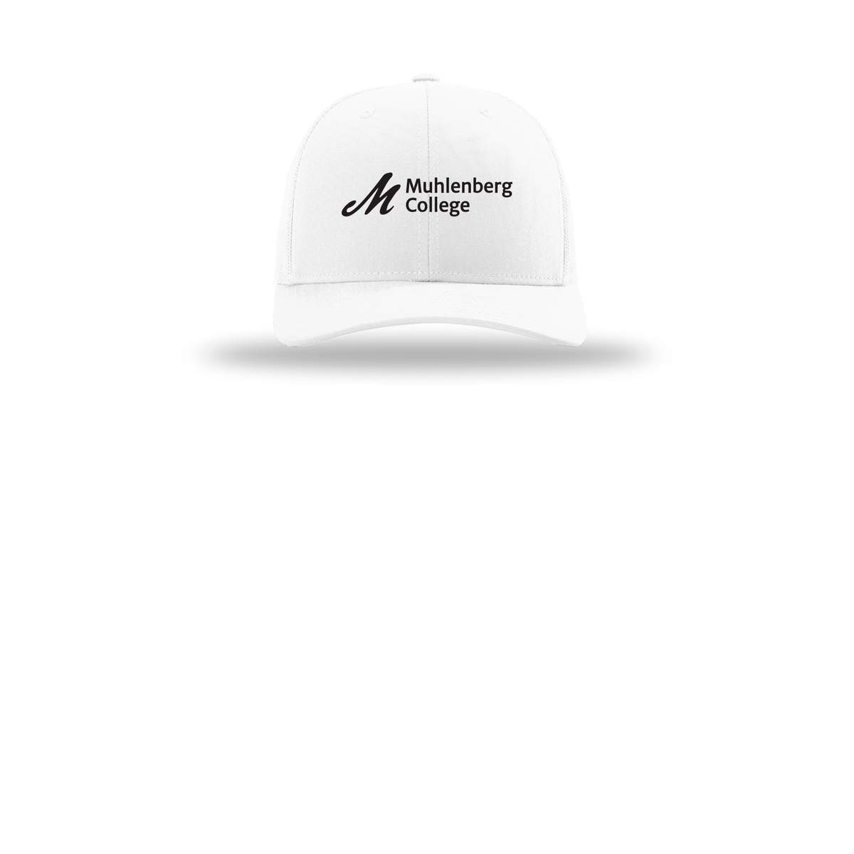 muhlenberg-richardson-trucker-cap-embroidery-capfront-R112-white-flat-front