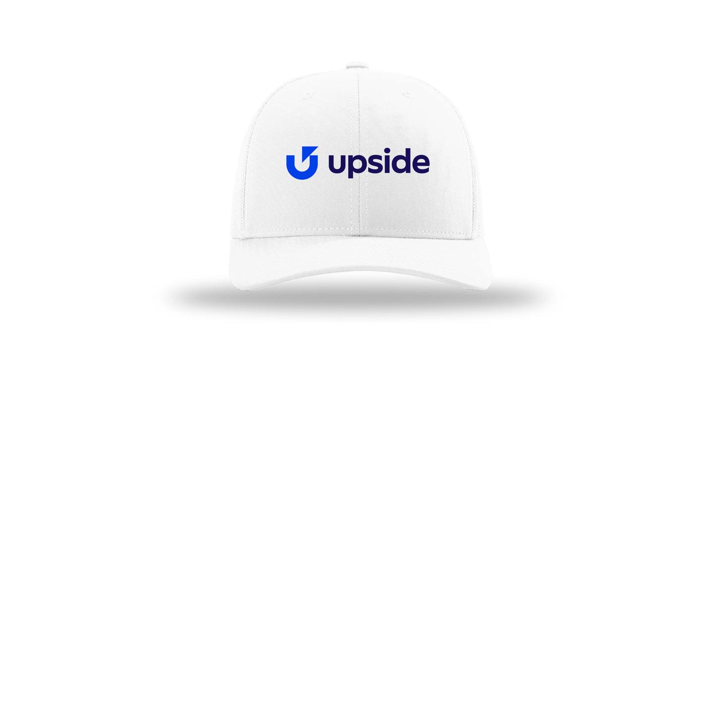 upside-richardson-trucker-cap-embroidery-capfront-R112-white-flat-front