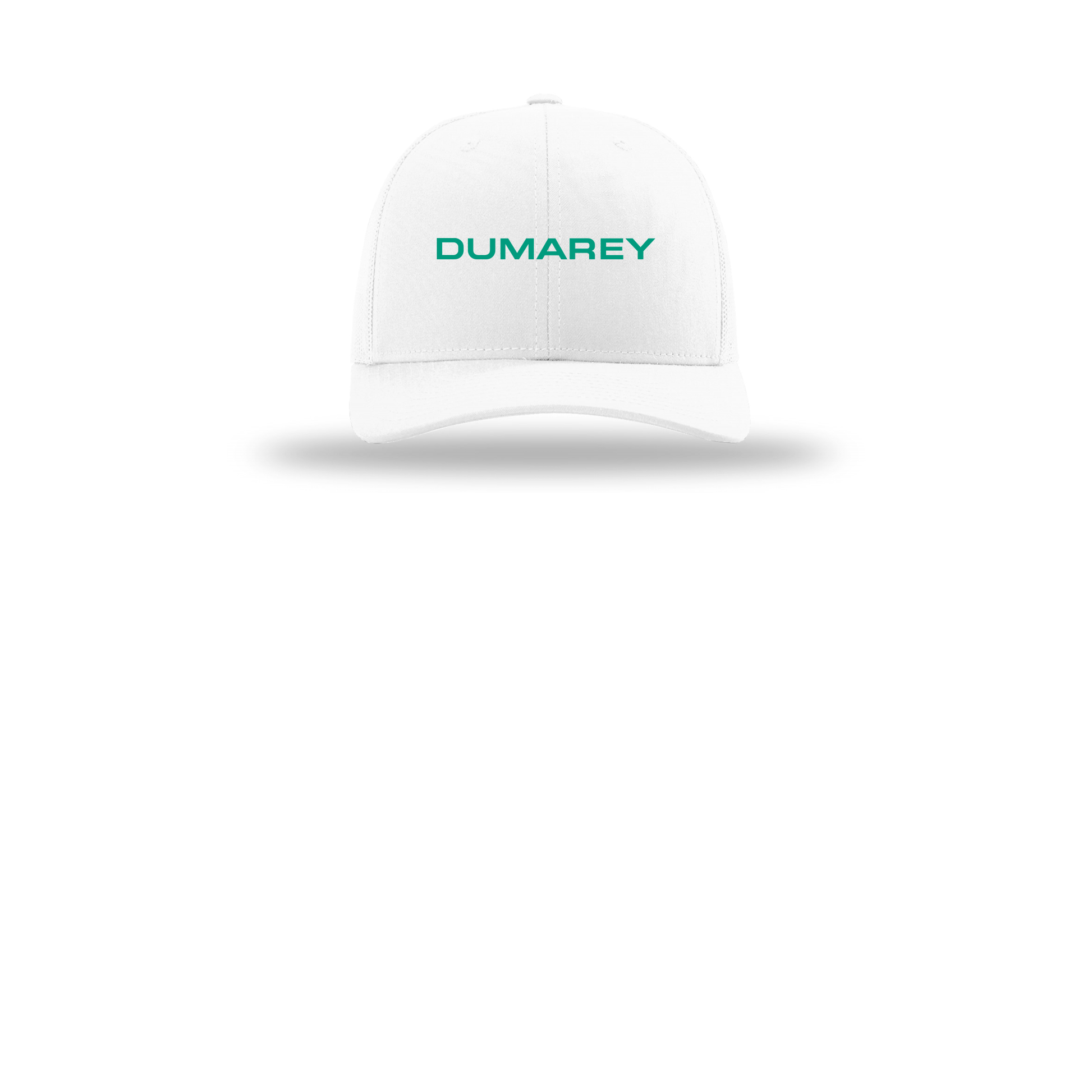 dumarey-richardson-trucker-cap-embroidery-capfront-R112-white-flat-front