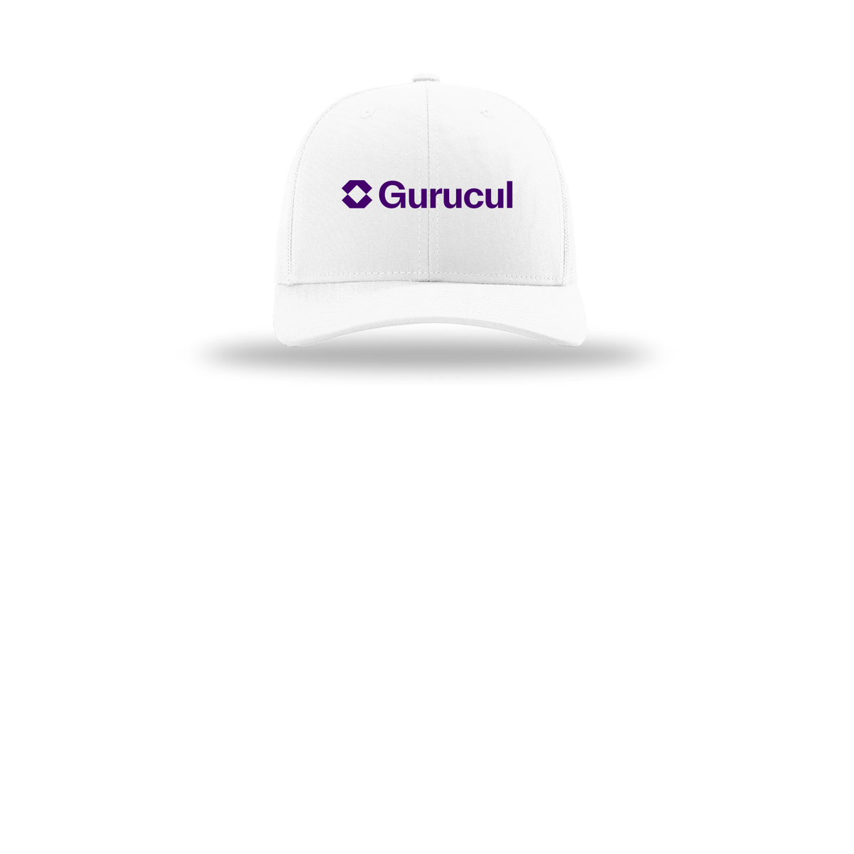 gurucul-richardson-trucker-cap-embroidery-capfront-R112-white-flat-front