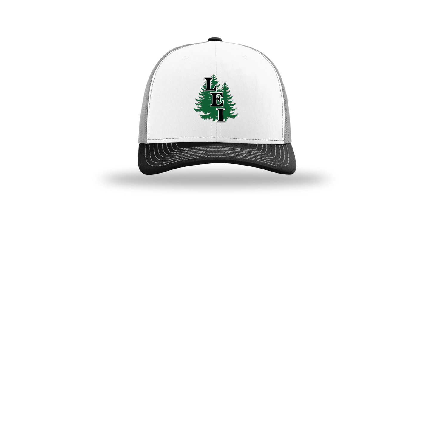 leisite-richardson-trucker-cap-embroidery-capfront-R112-whitealuminumblack-flat-front