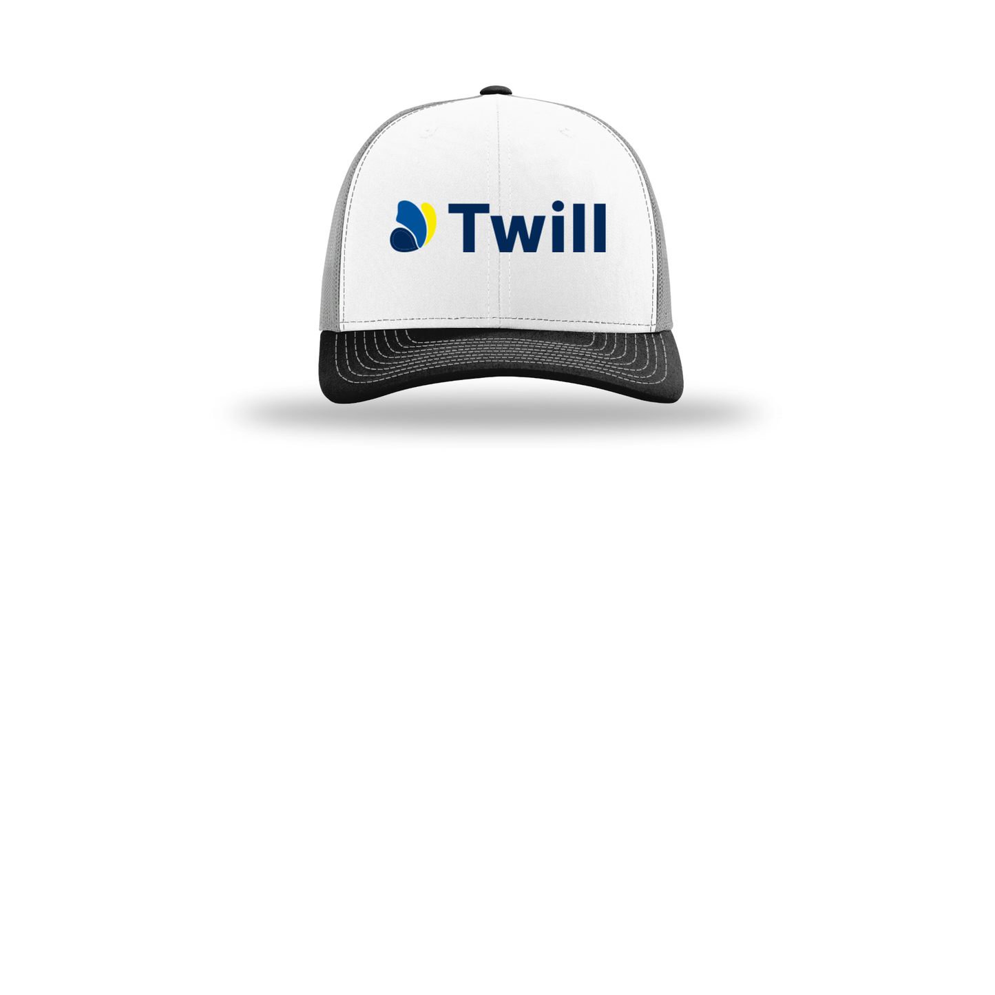 withtwill-richardson-trucker-cap-embroidery-capfront-R112-whitealuminumblack-flat-front