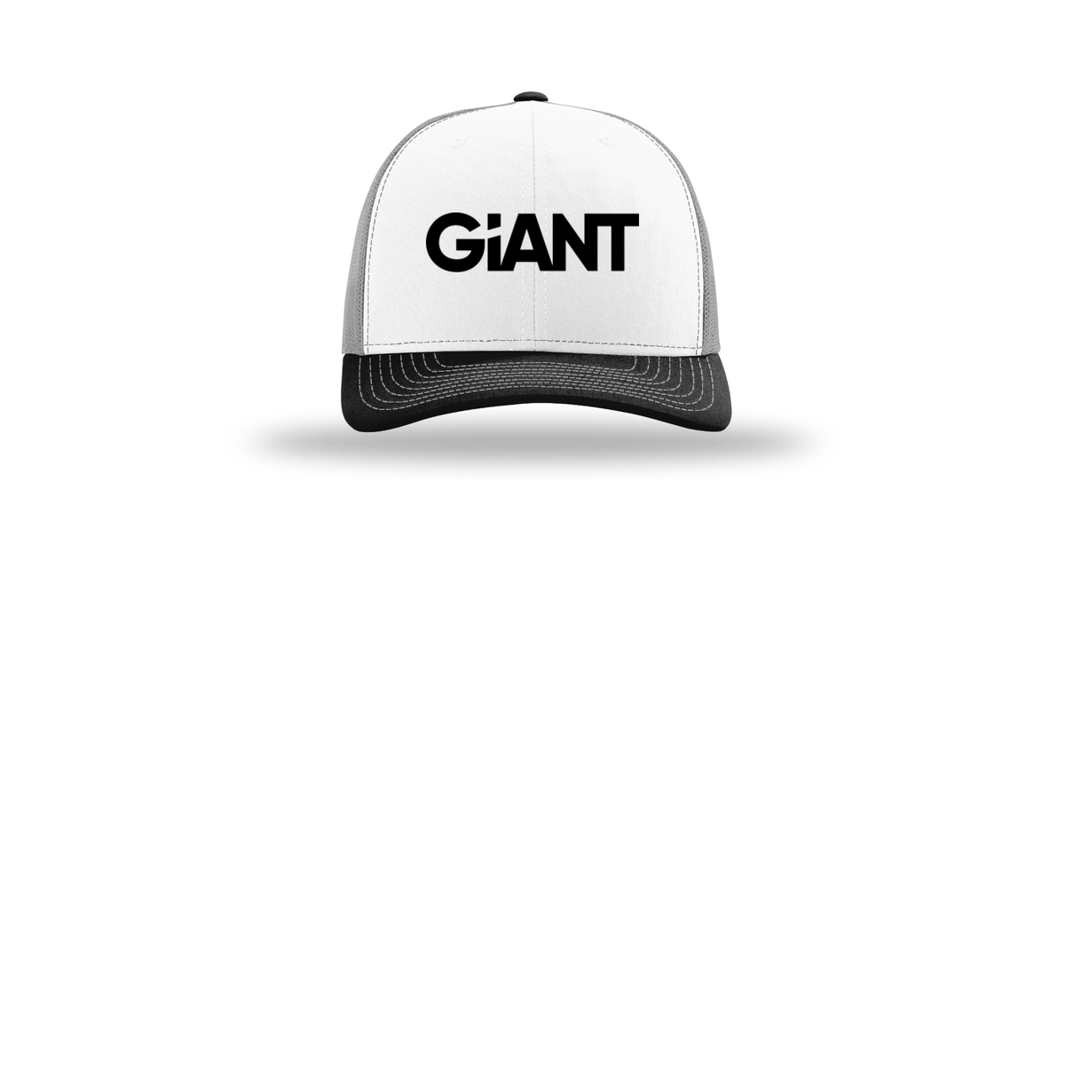 giantworldwide-richardson-trucker-cap-embroidery-capfront-R112-whitealuminumblack-flat-front