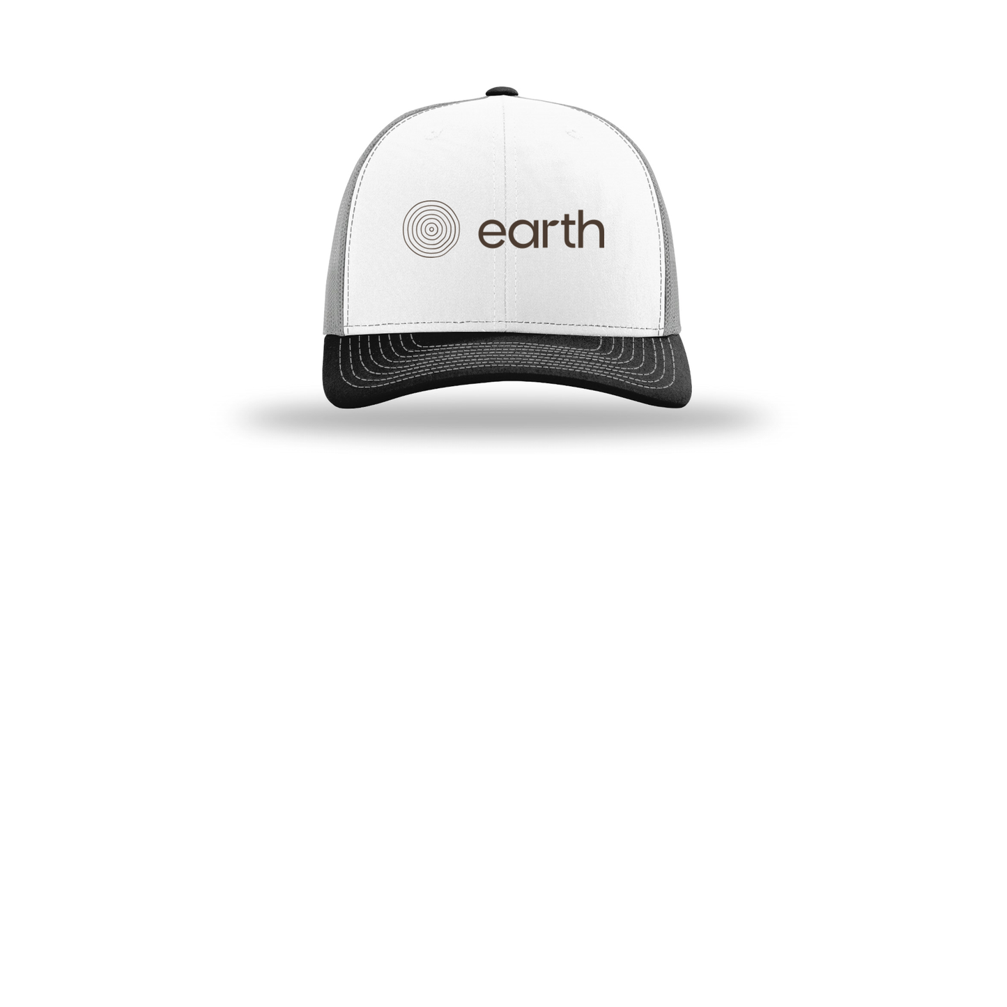 earthfuneral-richardson-trucker-cap-embroidery-capfront-R112-whitealuminumblack-flat-front