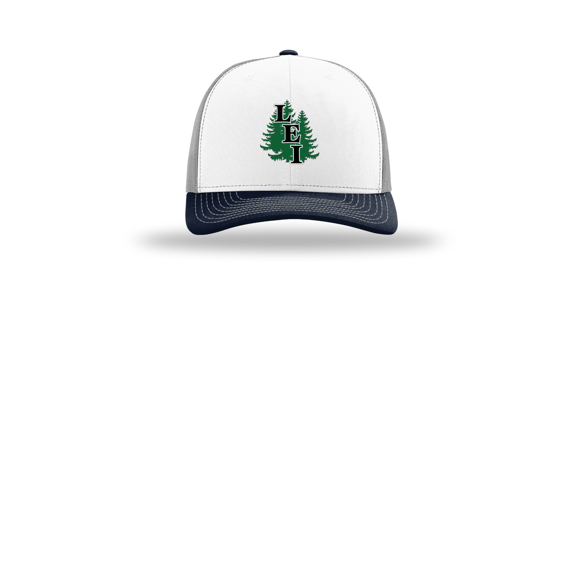 leisite-richardson-trucker-cap-embroidery-capfront-R112-whitealuminumnavy-flat-front