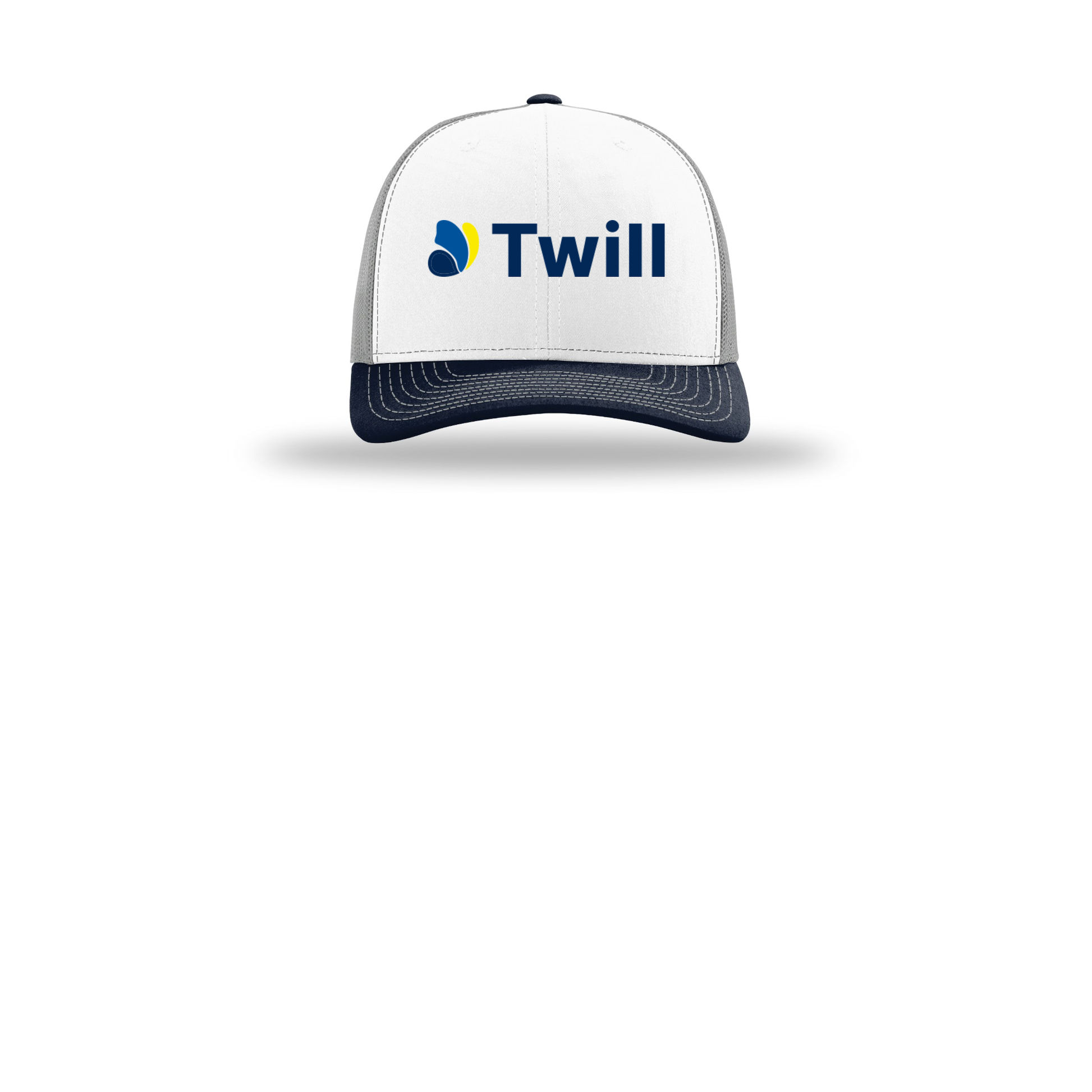 withtwill-richardson-trucker-cap-embroidery-capfront-R112-whitealuminumnavy-flat-front
