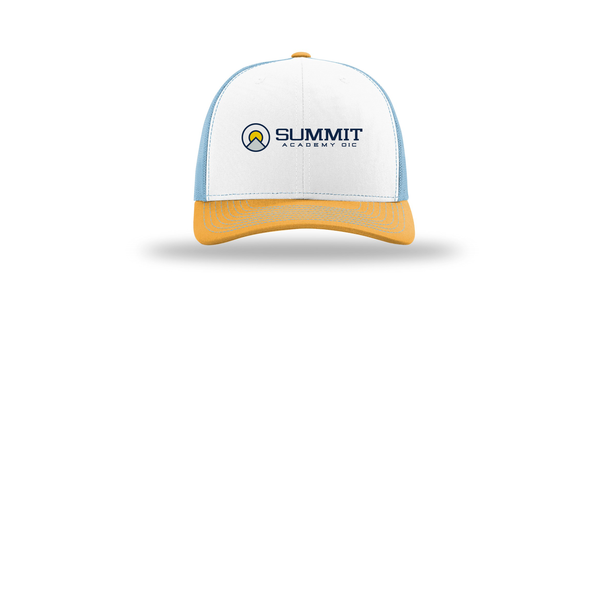 saoic-richardson-trucker-cap-embroidery-capfront-R112-whitecolumbiablueyellow-flat-front