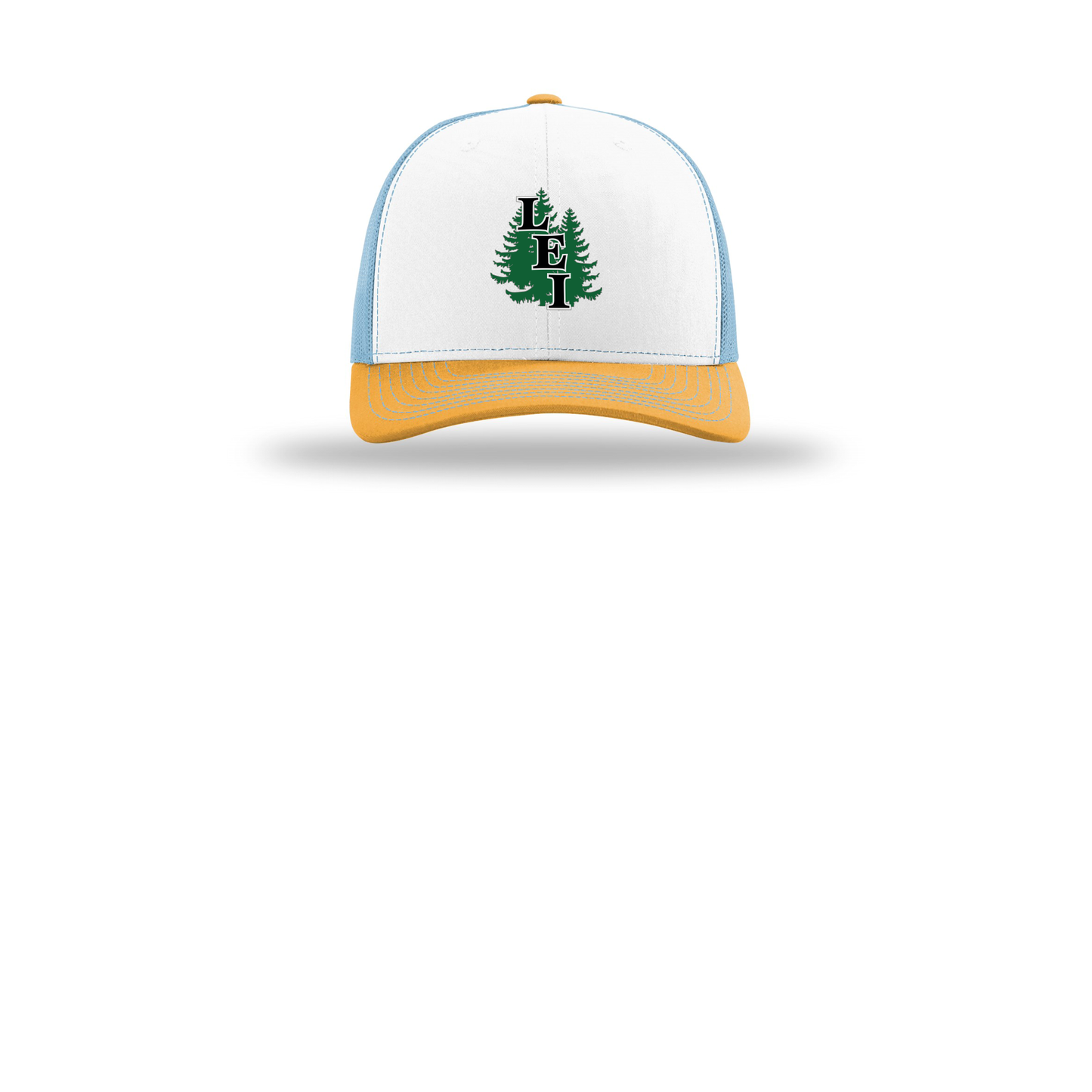leisite-richardson-trucker-cap-embroidery-capfront-R112-whitecolumbiablueyellow-flat-front