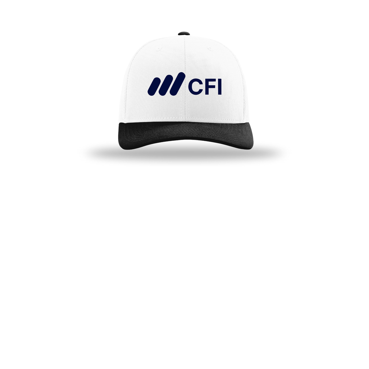 corporatefinanceinstitute-richardson-trucker-cap-embroidery-capfront-R112-whitewhiteblack-flat-front